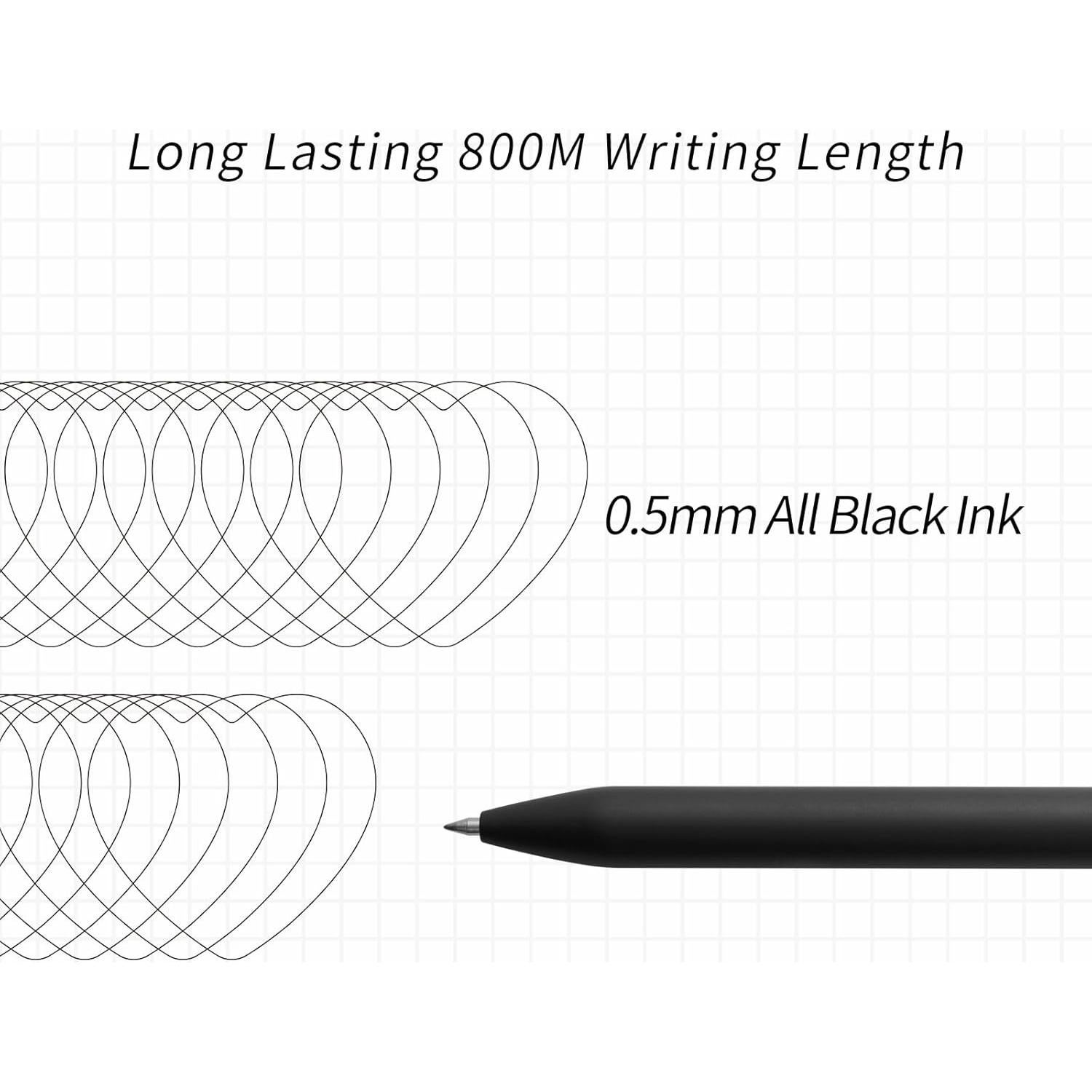 Bolígrafos de Gel Kaco FIRST - Paquete de 2 Piezas, 0.5mm