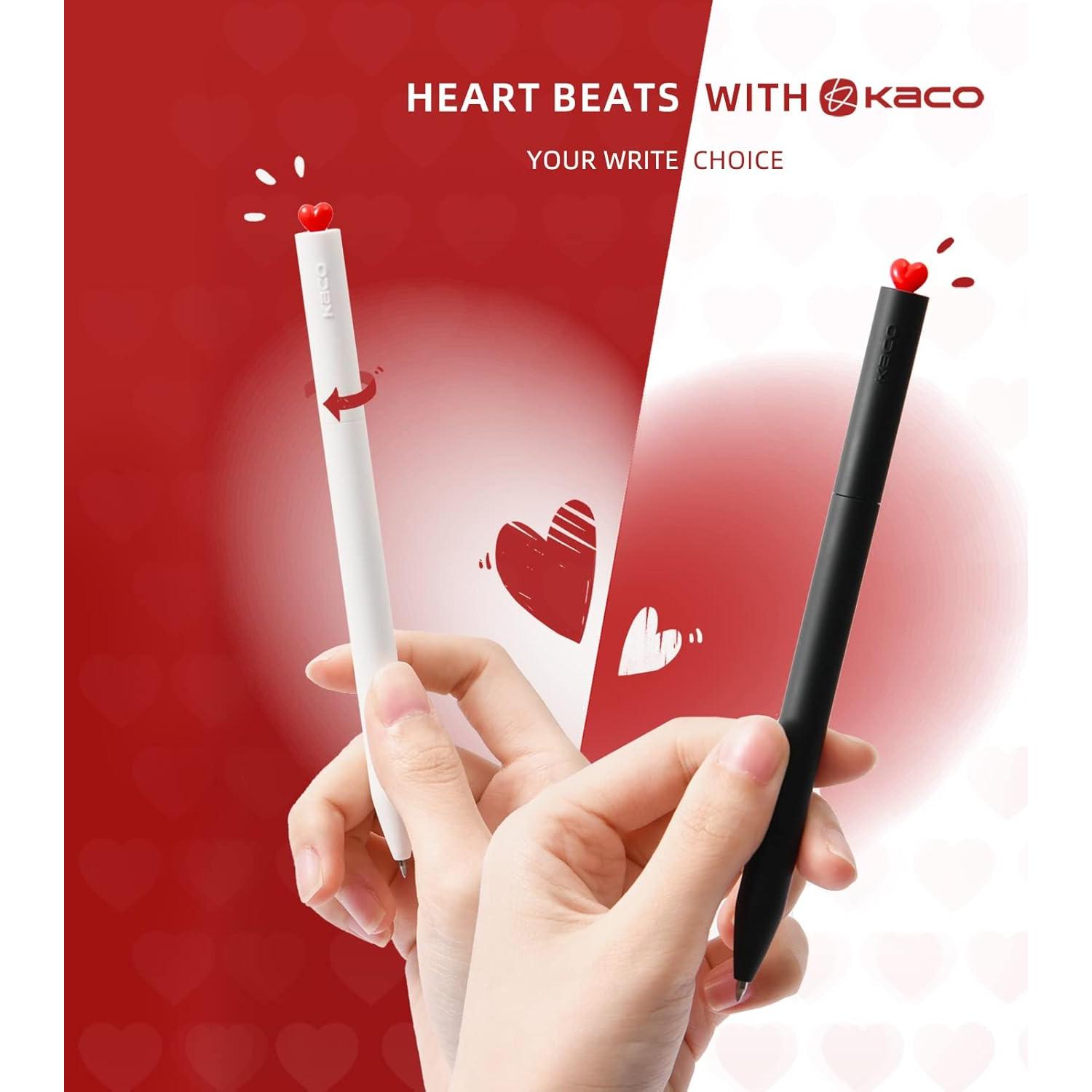 Bolígrafos de Gel Kaco FIRST - Paquete de 2 Piezas, 0.5mm