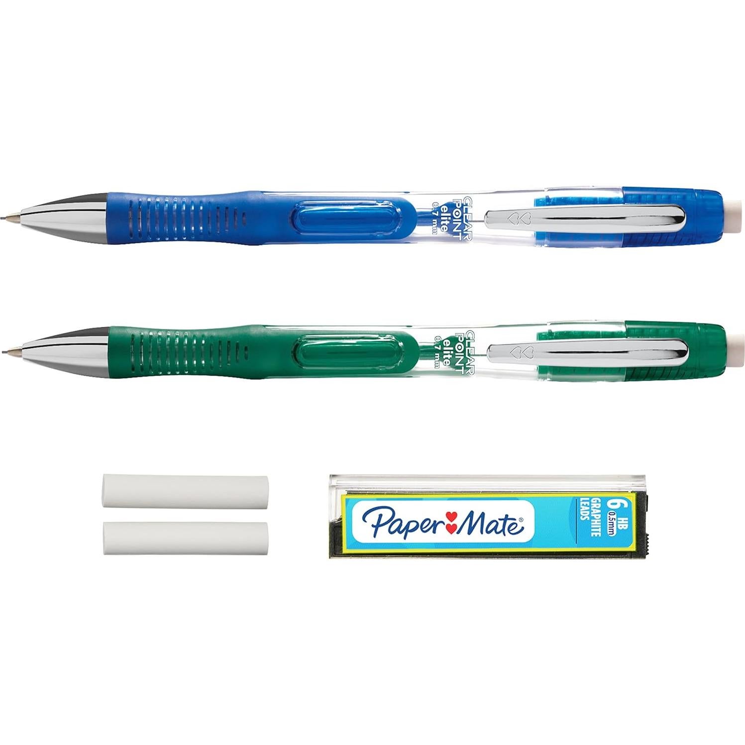 Juego de Lápices Mecánicos Paper Mate Clearpoint Elite 0.7mm Set de 2