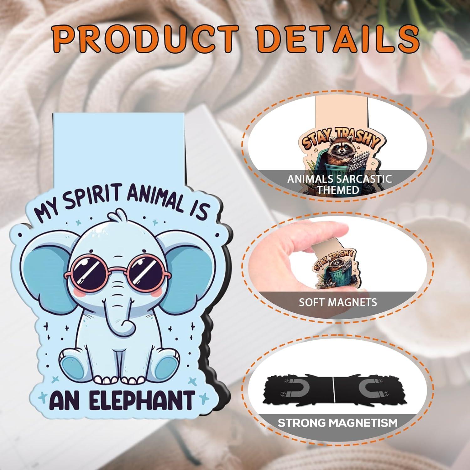 Marcadores Magnéticos Sarcásticos Wxiben - 8 Pcs Animales