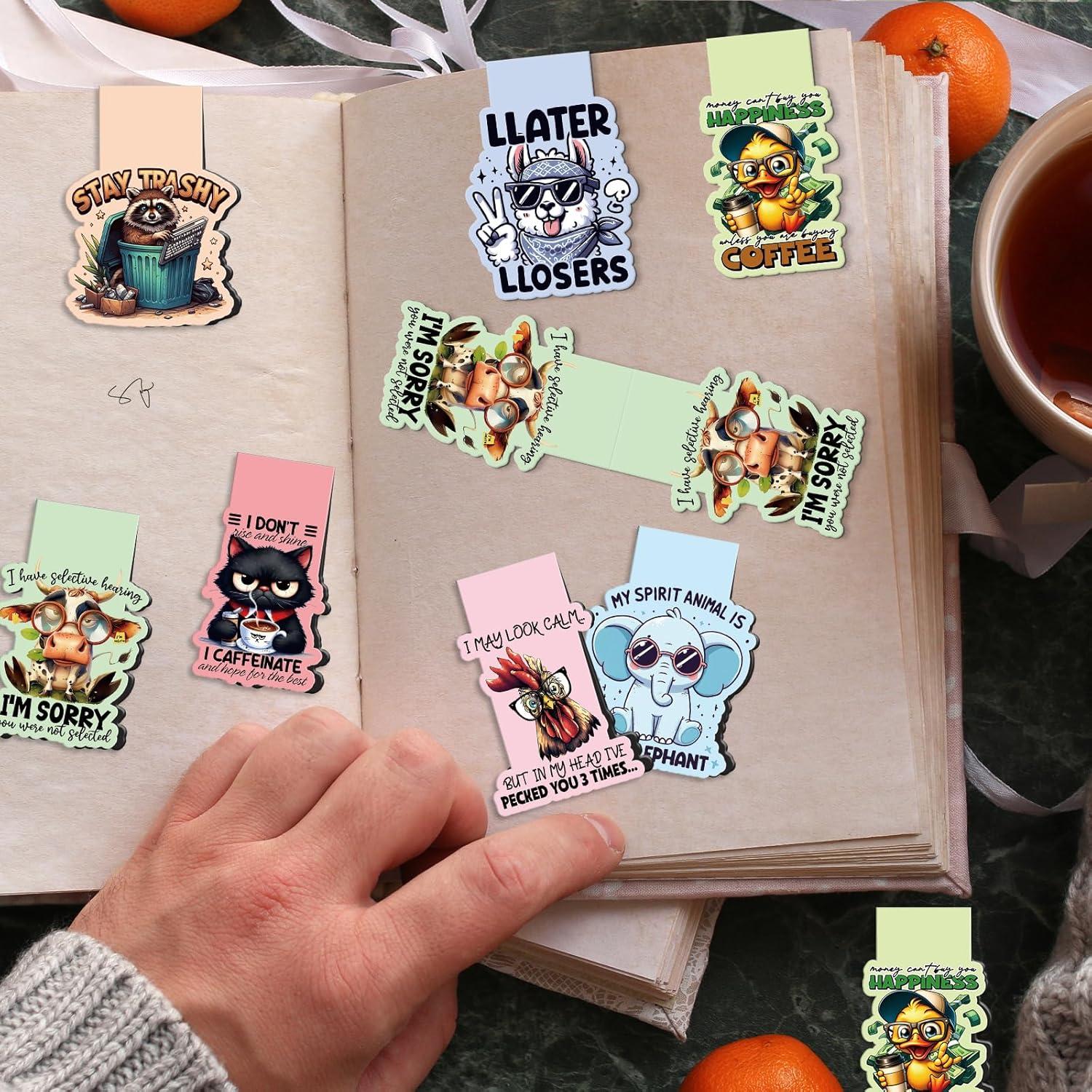 Marcadores Magnéticos Sarcásticos Wxiben - 8 Pcs Animales