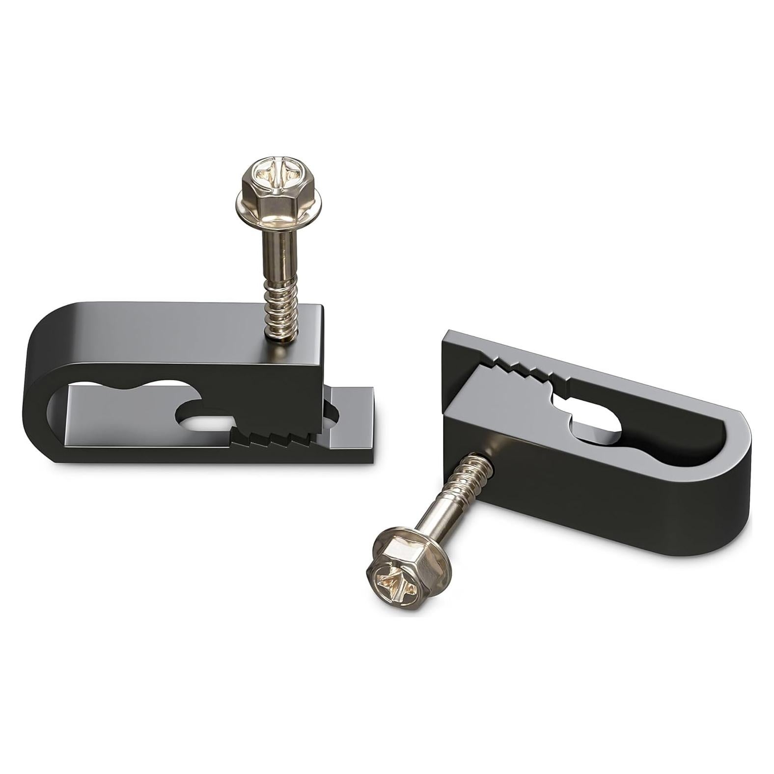 Clips de Cable Duales THE CIMPLE CO, 10 PCS, Negro