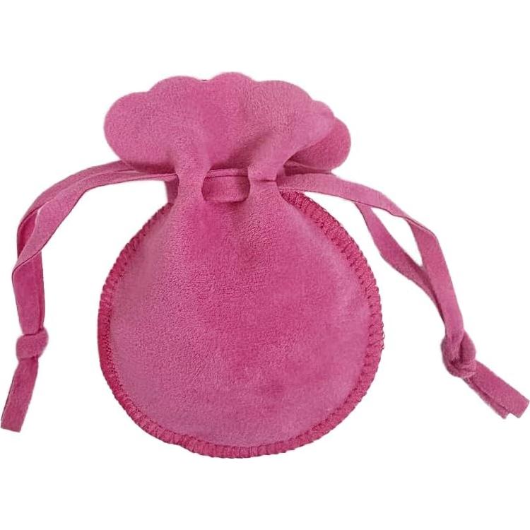10 Bolsas de Terciopelo Wanerxin para Joyería Rosa Bebé 6.86x8.89cm
