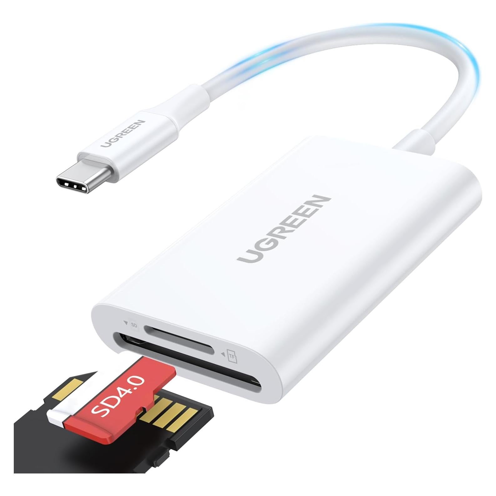 Lector de Tarjetas SD USB C UGREEN 170MB/s Blanco