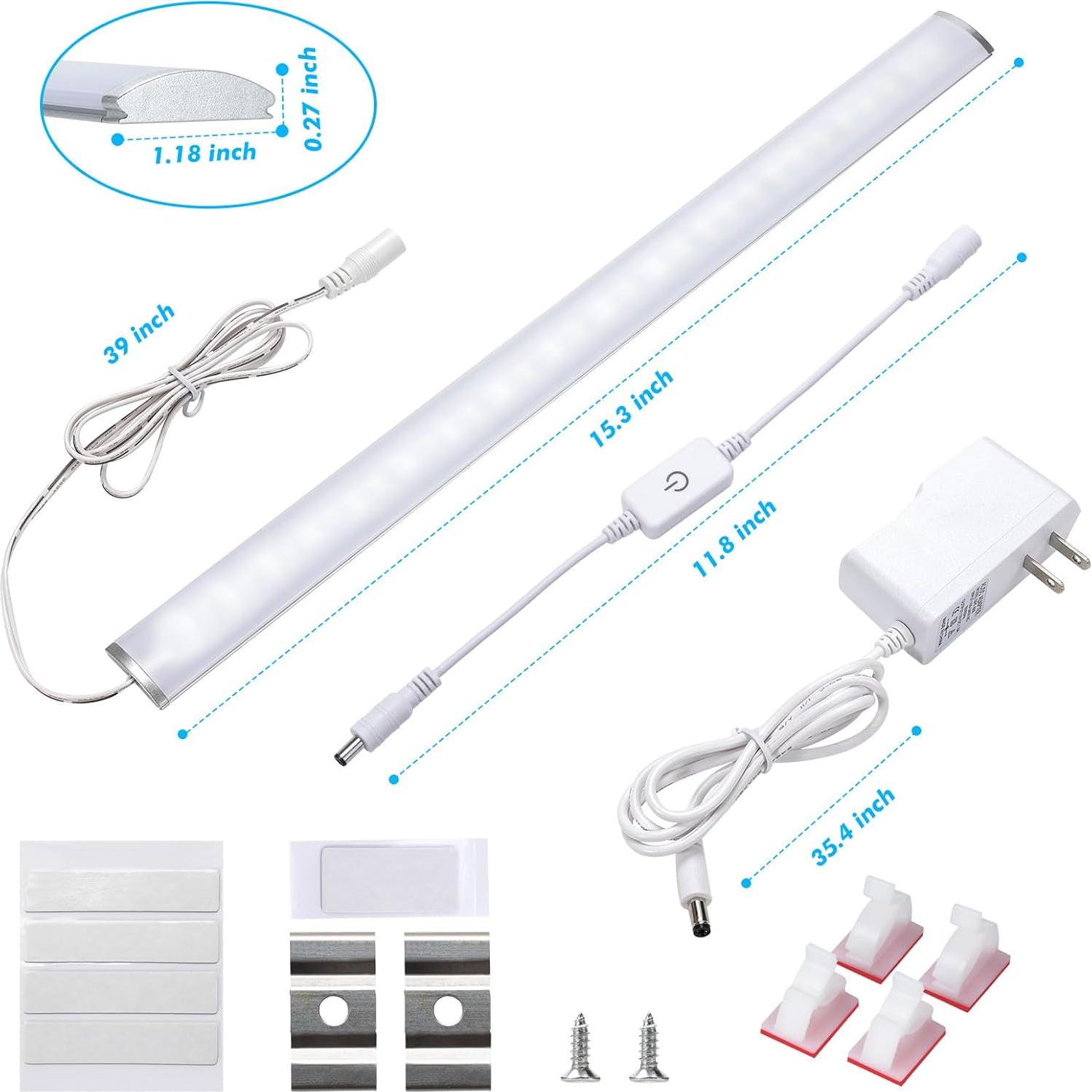 Iluminación LED Bajo Gabinete JUSJUBR 38.1 cm Regulable 6500K