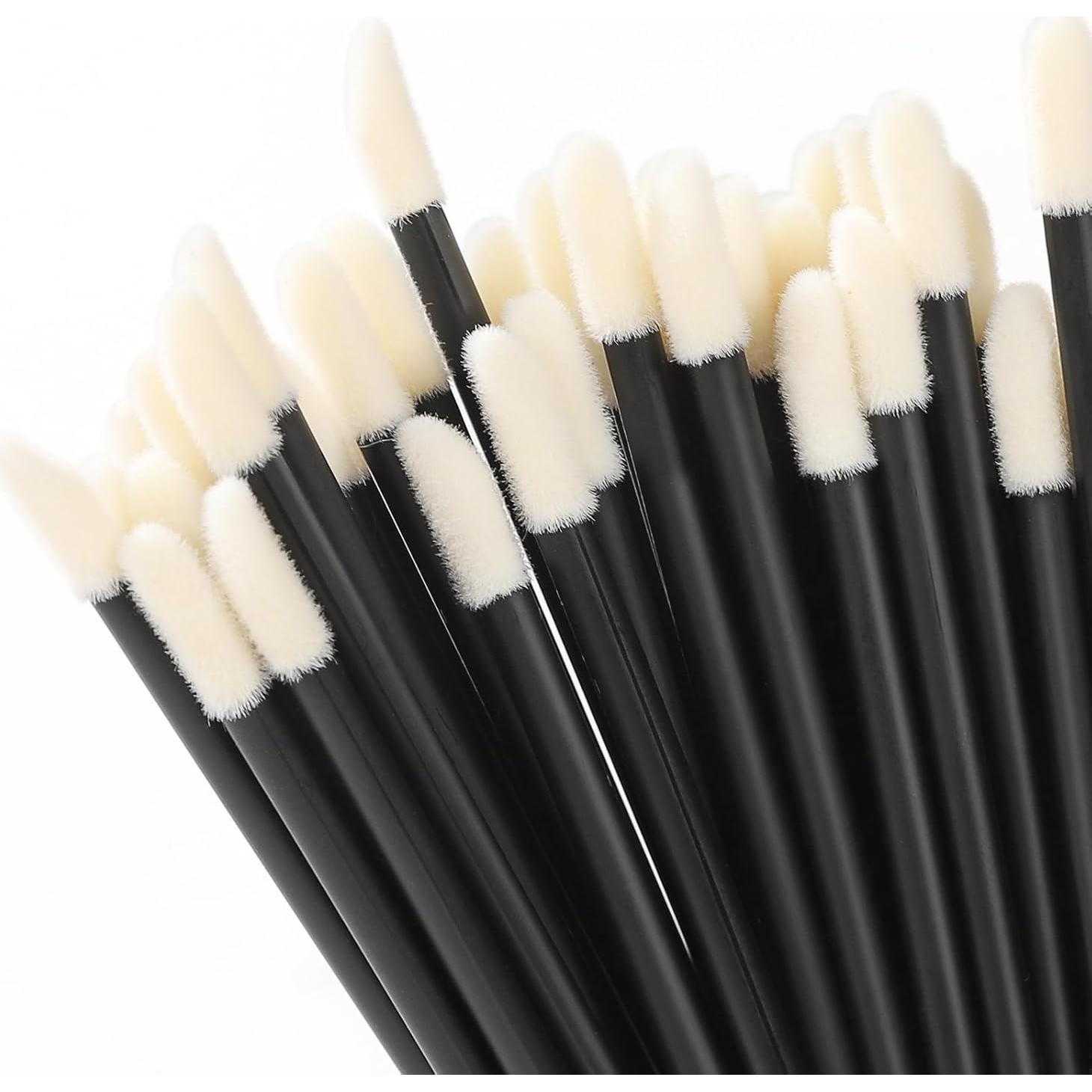 240 Varitas Desechables para Labios GEMSANVA - Aplicador Negro