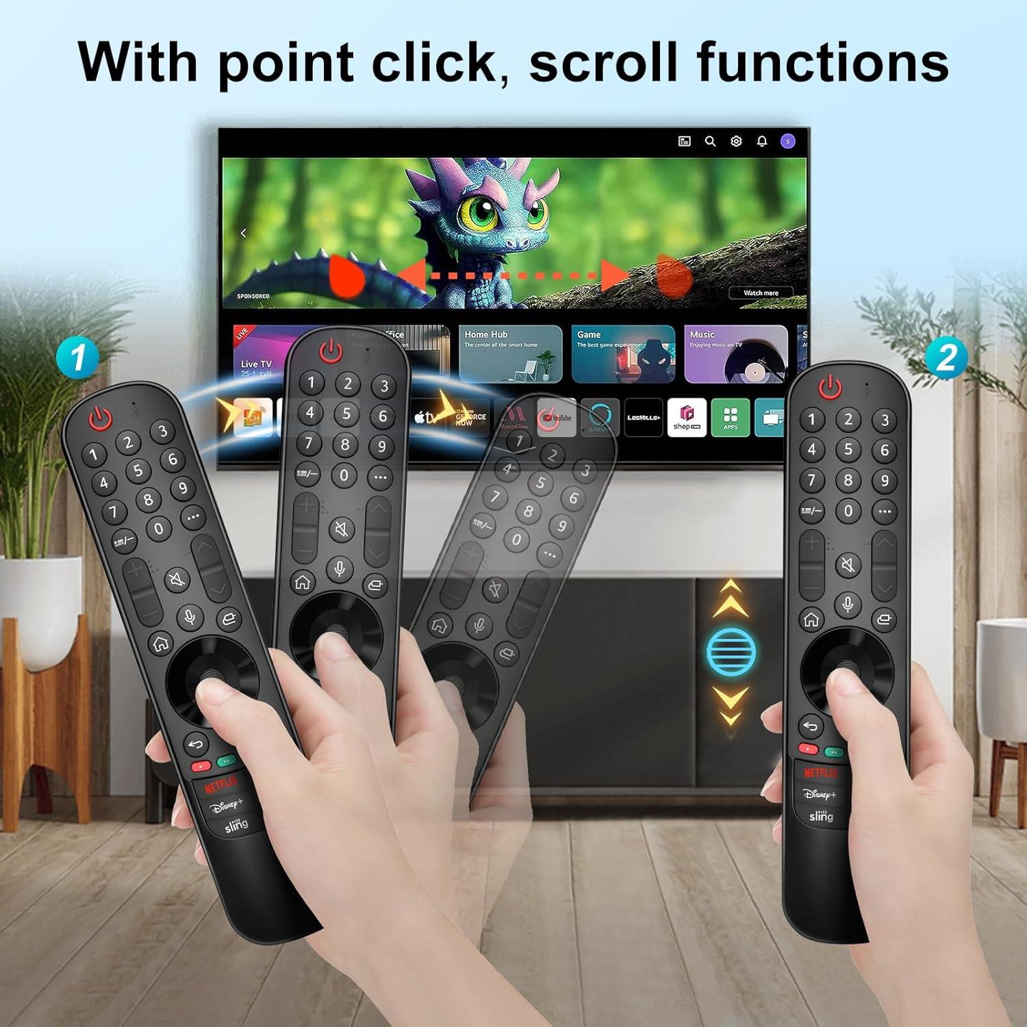 Control Remoto Mágico LG MR23GA para TVs OLED 4K 2018-2024