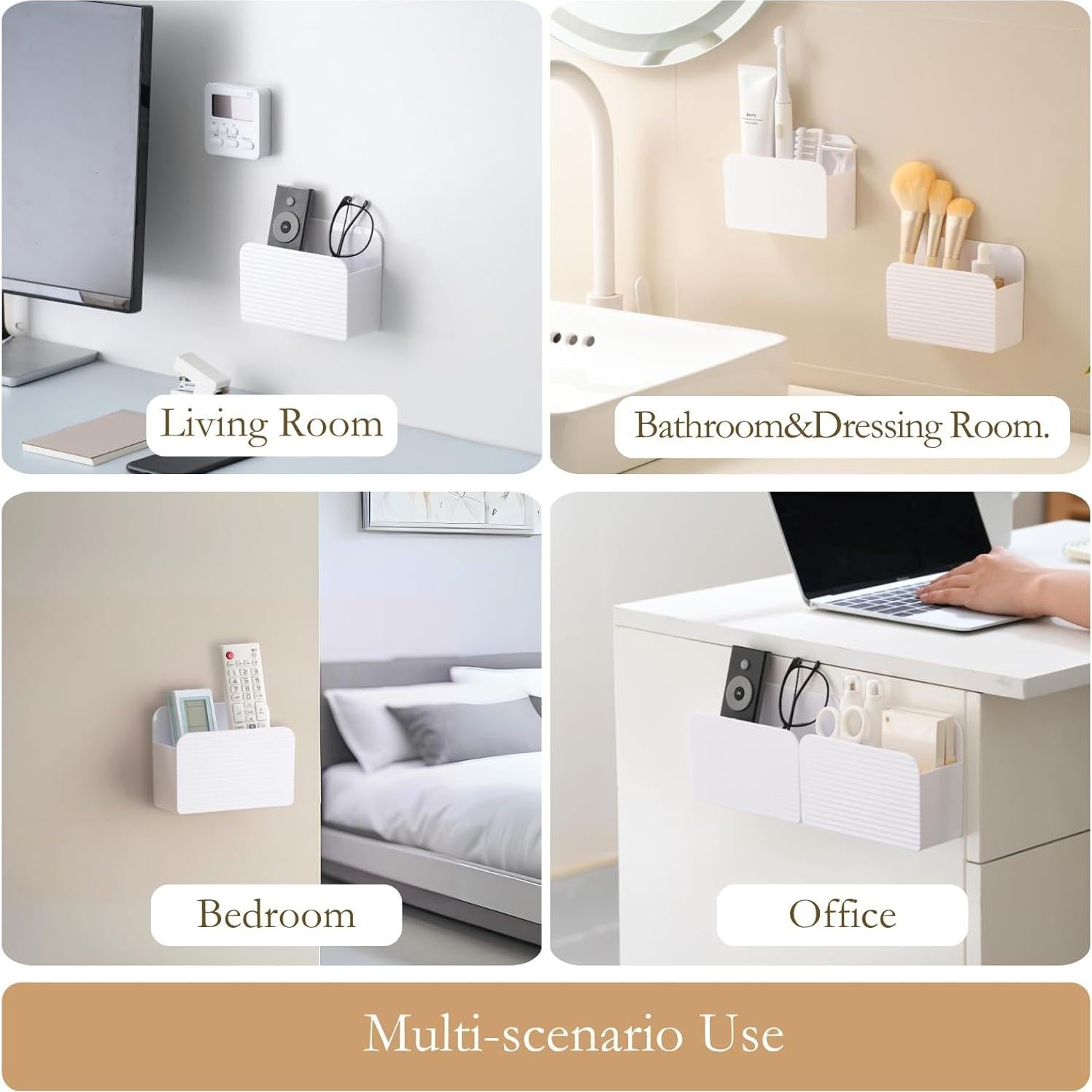 Soporte Adhesivo para Control Remoto LINFIDITE Blanco 1 Pcs