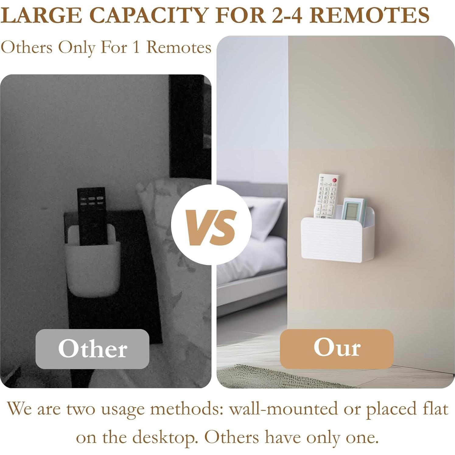 Soporte Adhesivo para Control Remoto LINFIDITE Blanco 1 Pcs