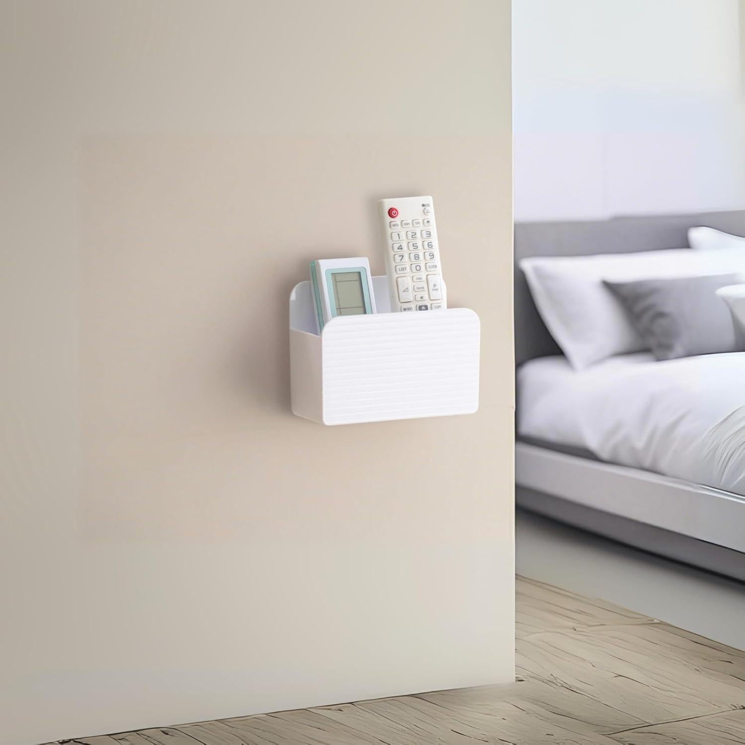 Soporte Adhesivo para Control Remoto LINFIDITE Blanco 1 Pcs