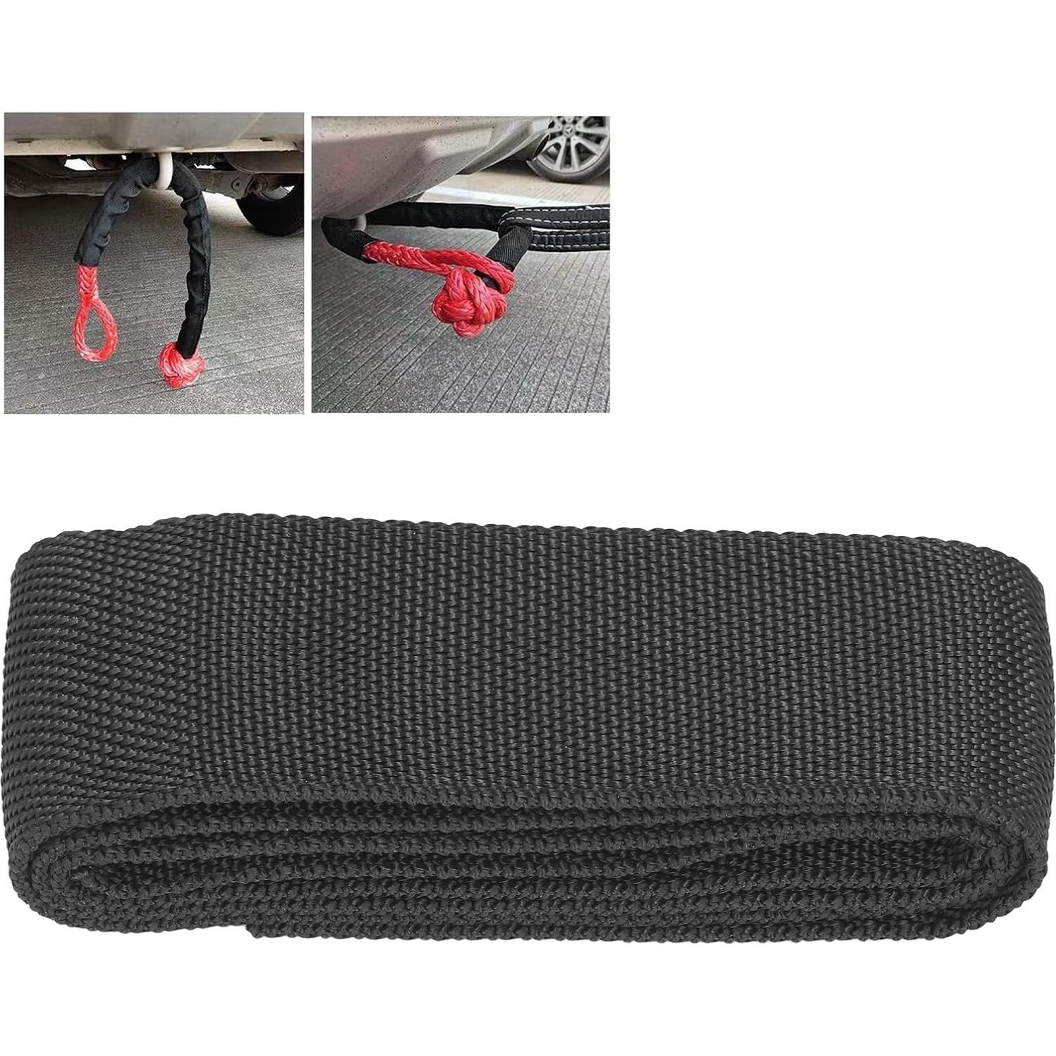 Manga Protectora de Cuerda de Winch Fydun 1M Negra 5cm