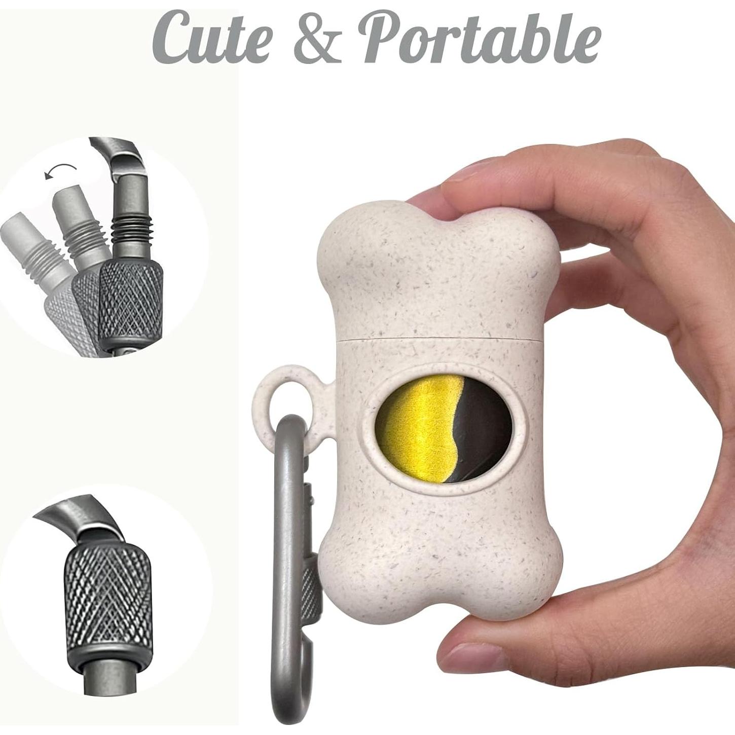 Dispensador de bolsas para excremento de perro SHAOMAN con 15 bolsas