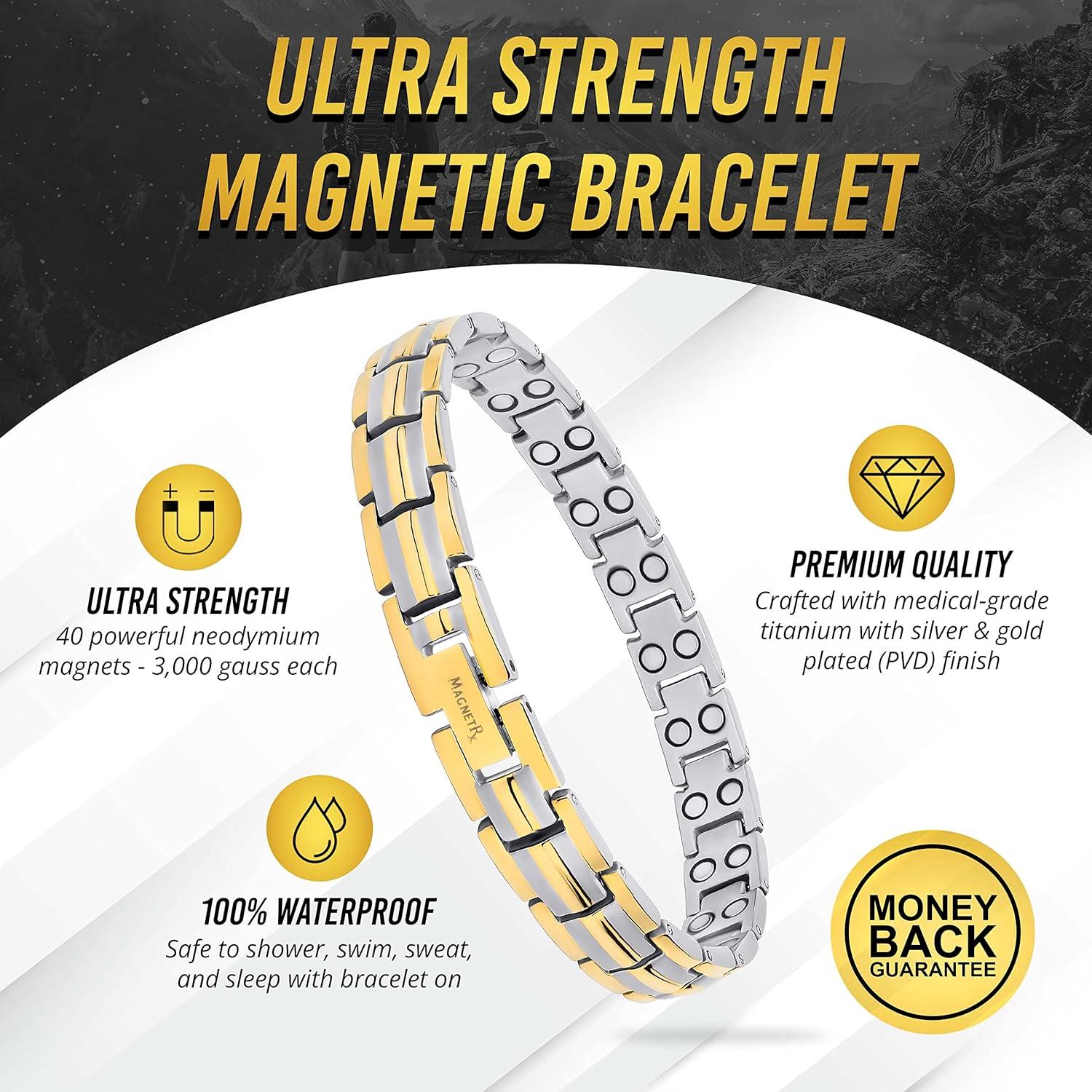 Pulsera Magnética Titanio MagnetRX para Mujeres - Ajustable