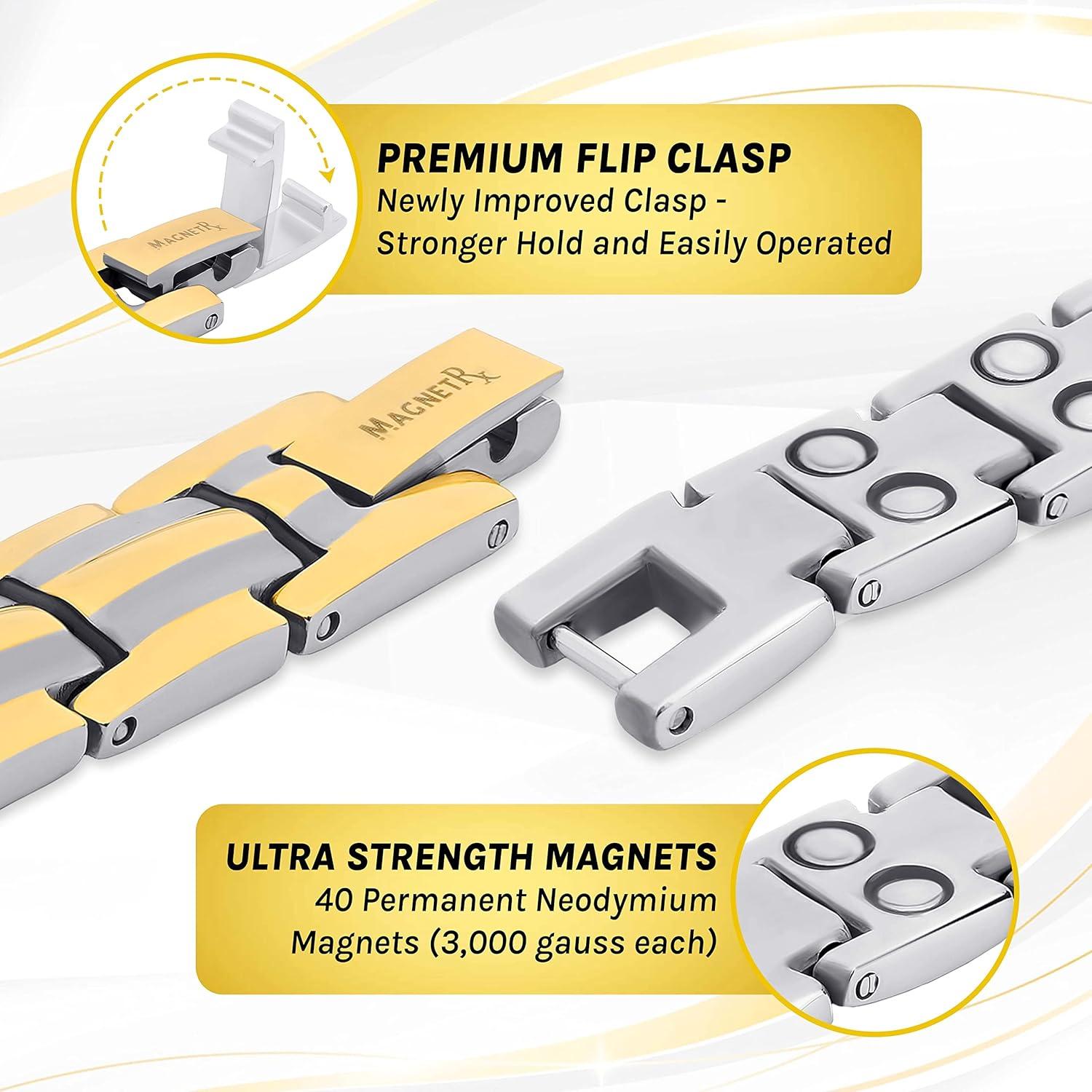 Pulsera Magnética Titanio MagnetRX para Mujeres - Ajustable