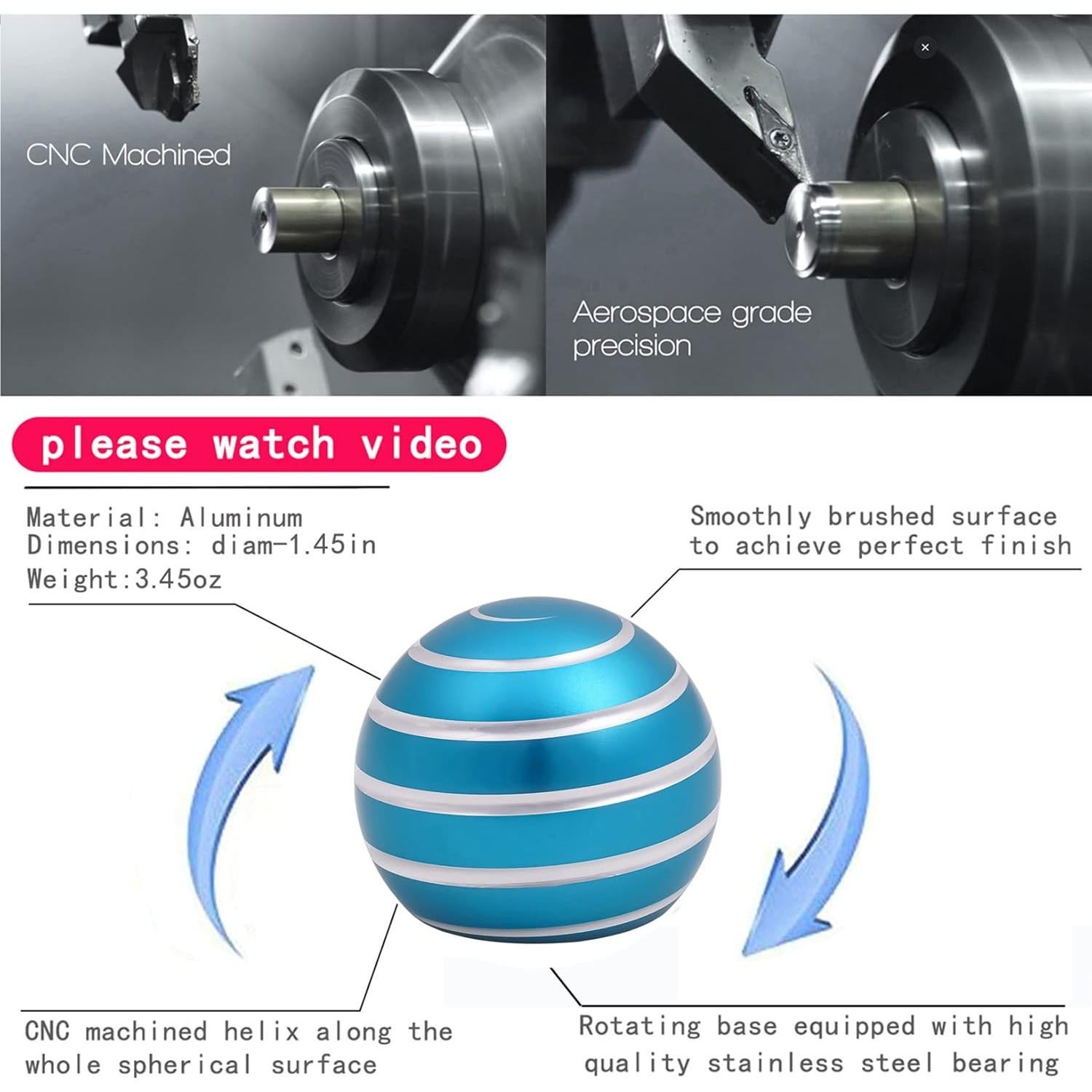 Juguete Antiestrés Cinético Samilalago Azul 3.68 cm