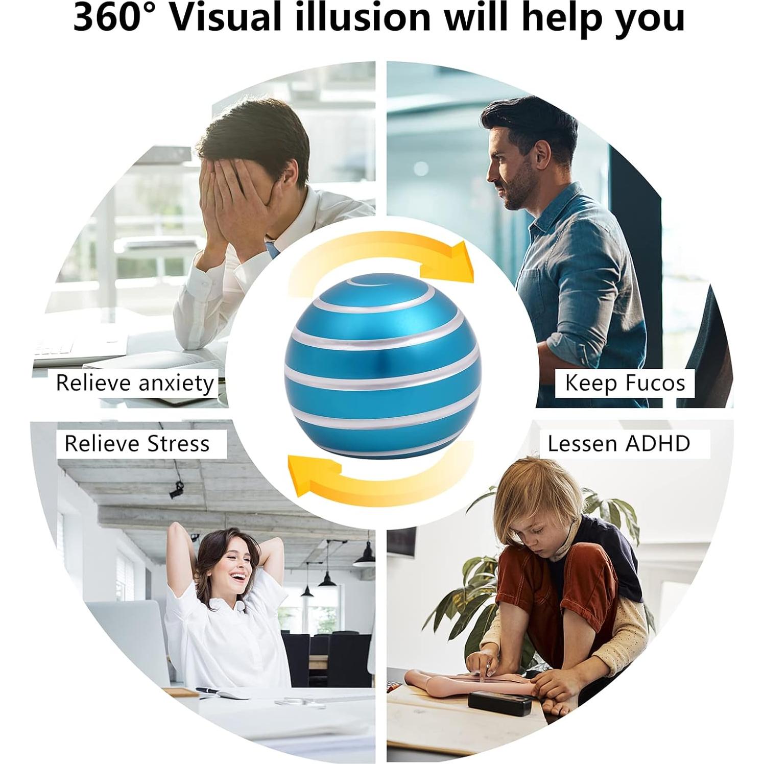 Juguete Antiestrés Cinético Samilalago Azul 3.68 cm