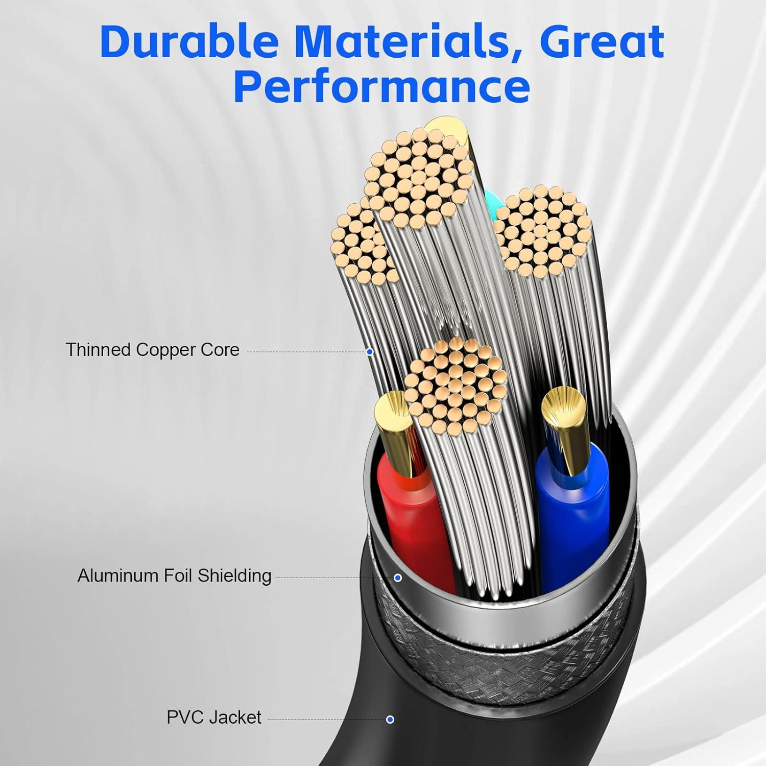 Cable Extensor USB 3.0 ECJTU 0.15m 2 Paquete Alta Velocidad