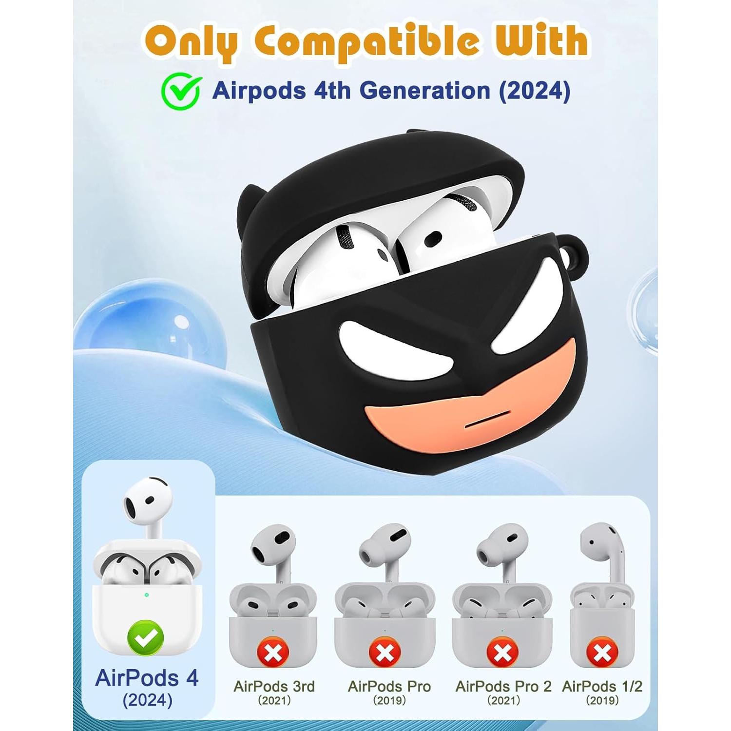 Funda de Silicona Toyuma para AirPods 4 Kawaii Bianfu