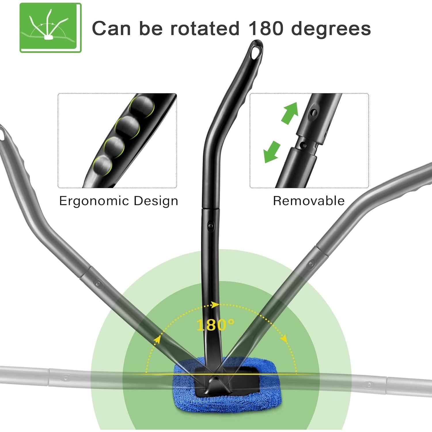 Juego de limpieza de parabrisas Frienda con 2 botellas y paños