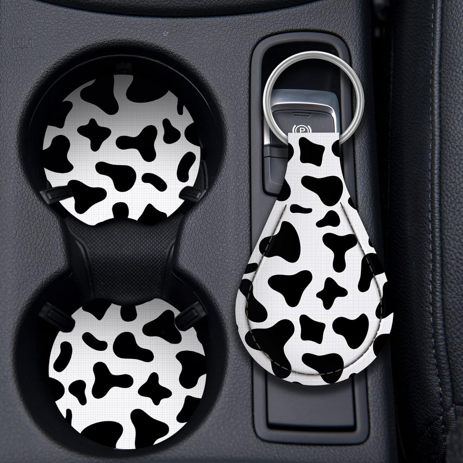 Funda de Volante Zadin Impresión de Vaca Universal 36.8-38.1 cm