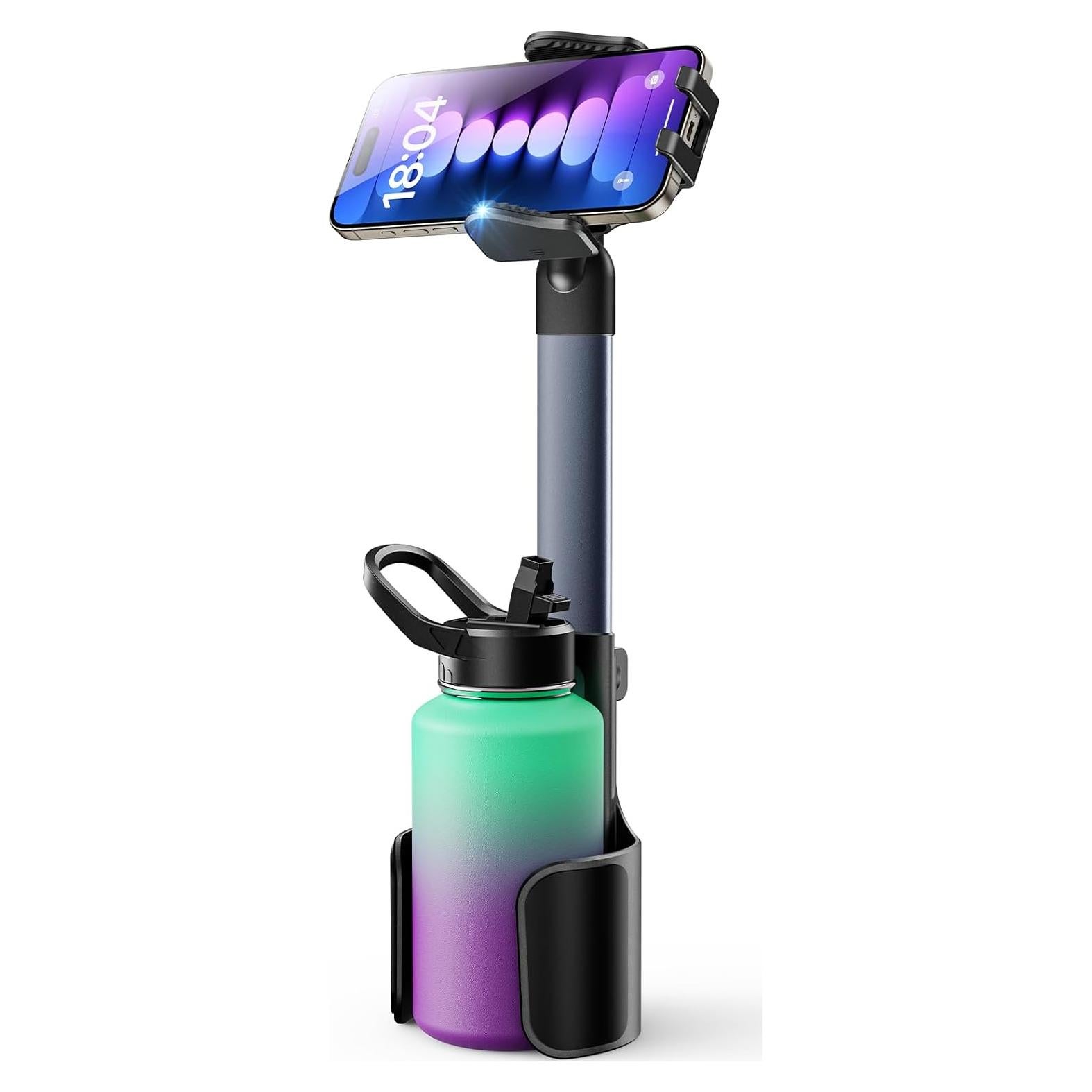 Soporte para Teléfono Móvil y Portavasos TAZENI 2 en 1