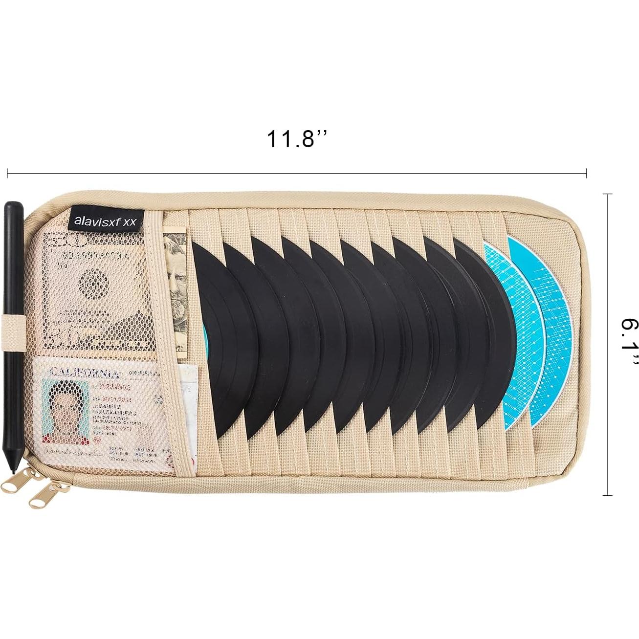 Soporte de CD para coche alavisxf xx con 12 fundas y bolsillo