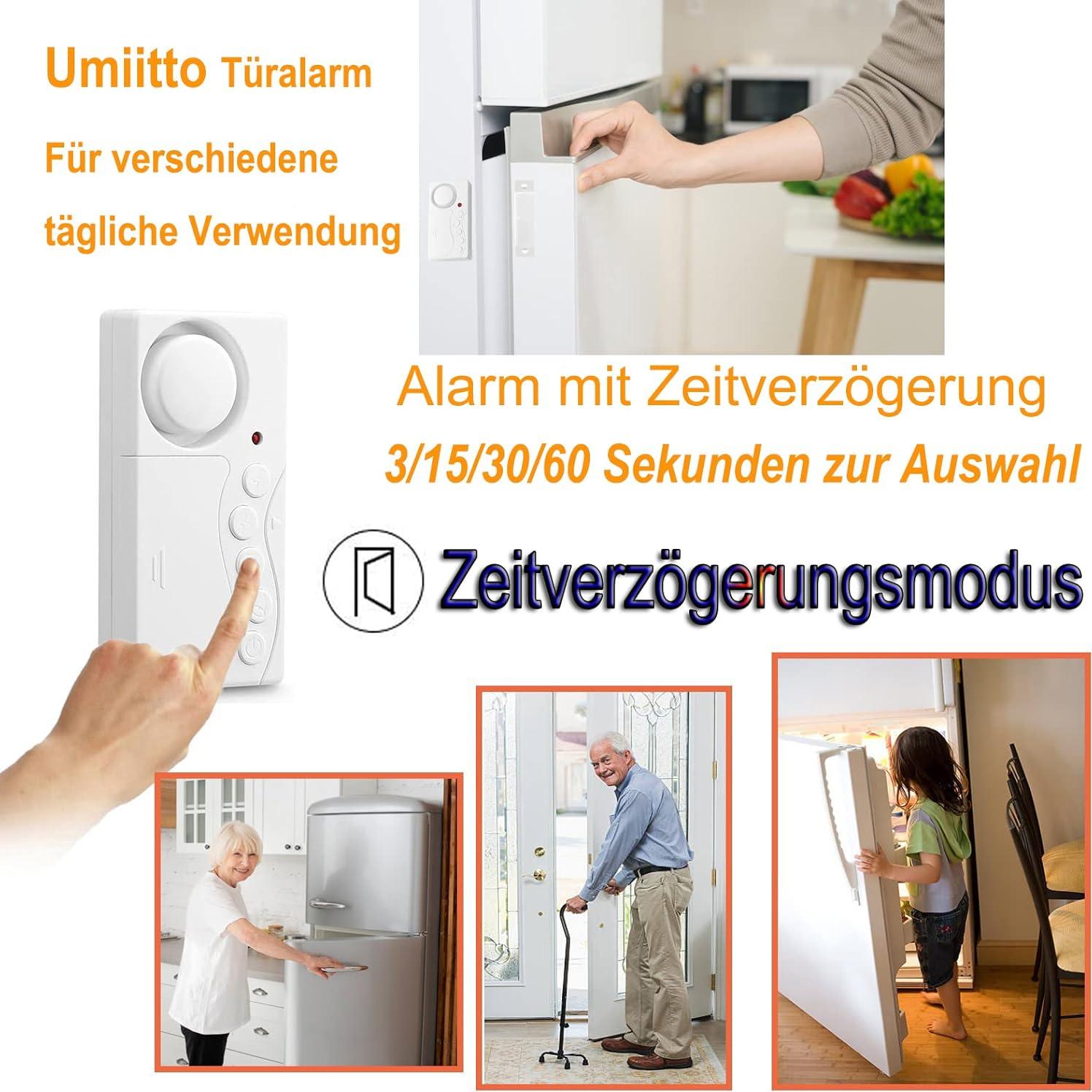 Alarma de Seguridad Umiitto para Puertas y Ventanas 108dB 2Pack