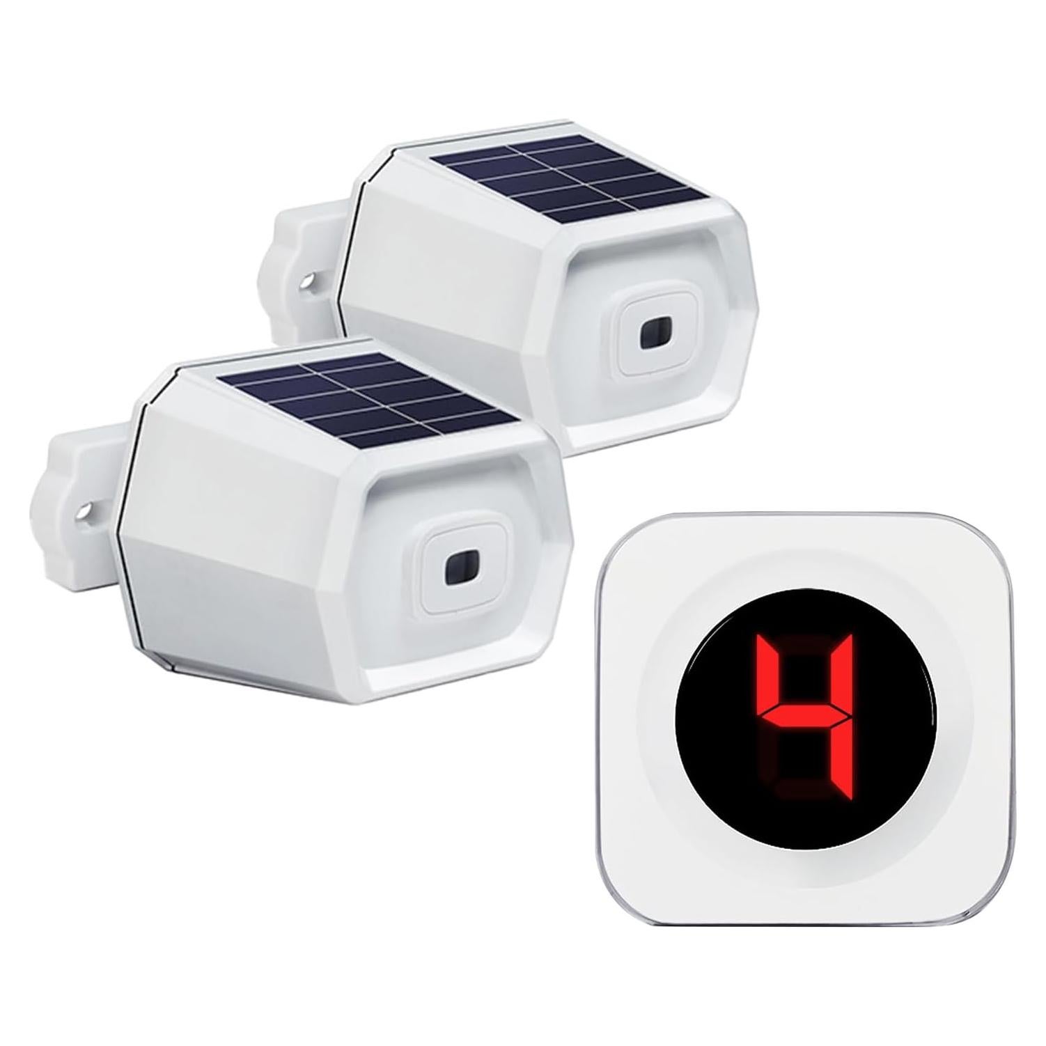 Alarma Inalámbrica Solar SavvyMate con 2 Sensores y Receptor