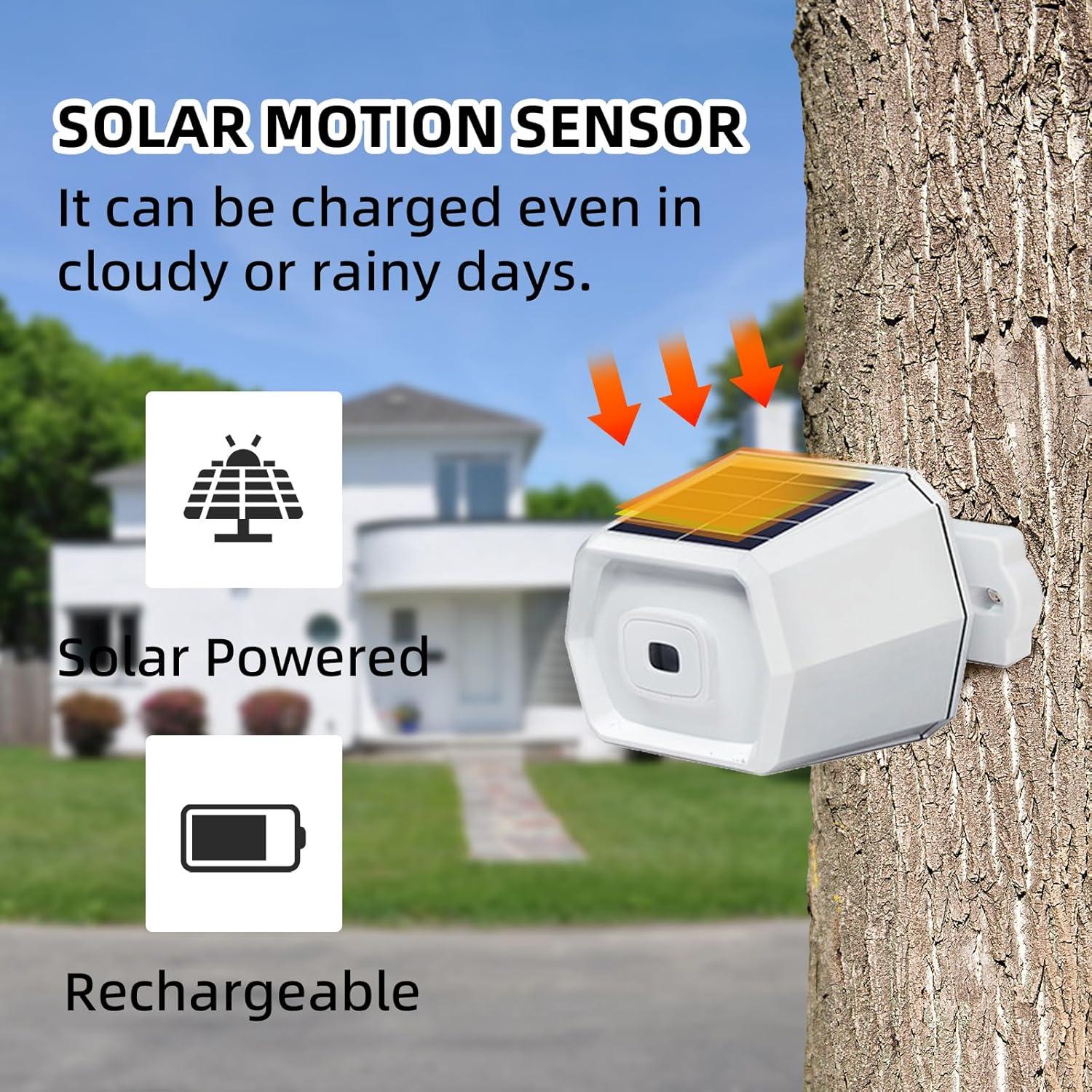 Alarma Inalámbrica Solar SavvyMate con 2 Sensores y Receptor
