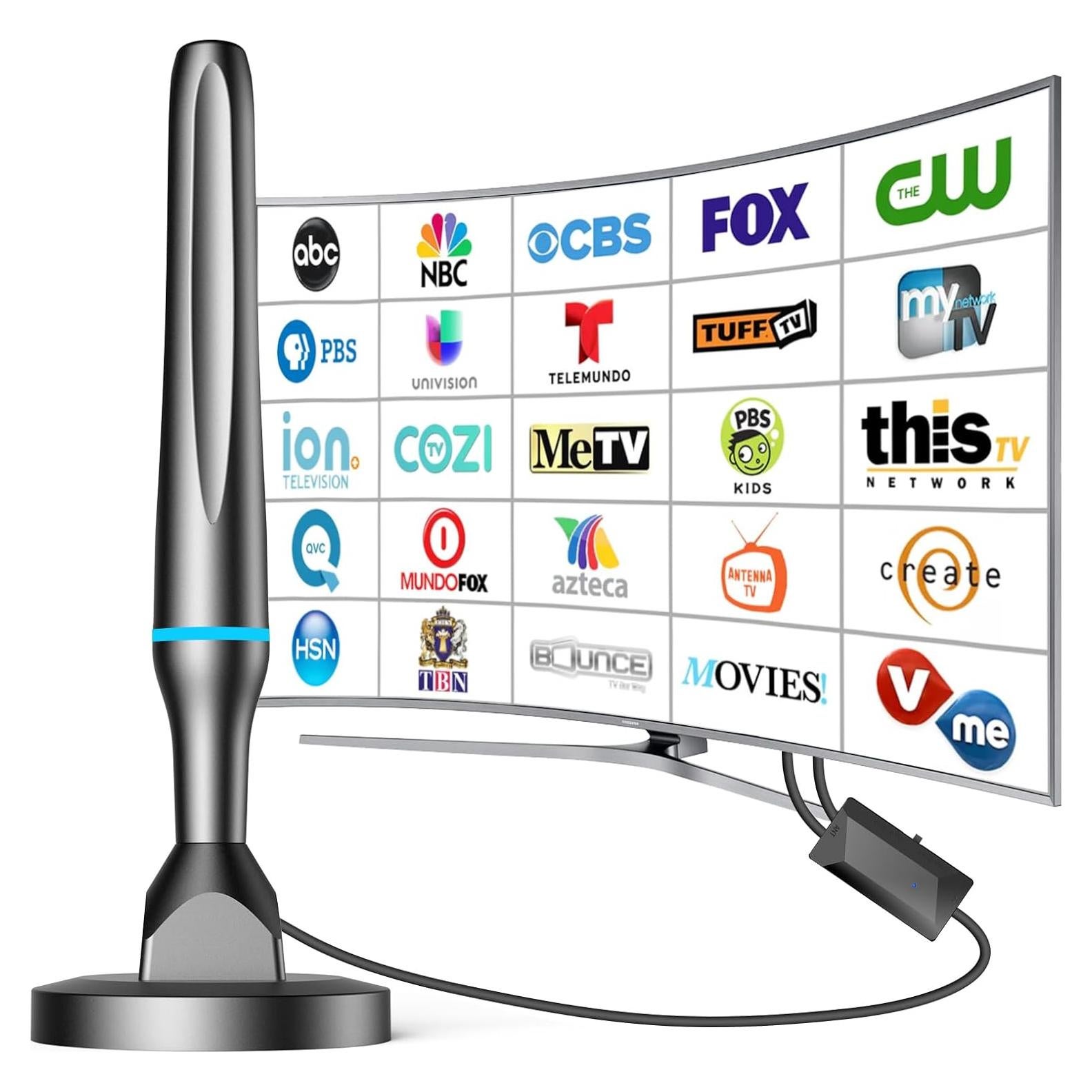 Antena de TV Digital Interior DGUPSP 360° HDTV 1080P 4K