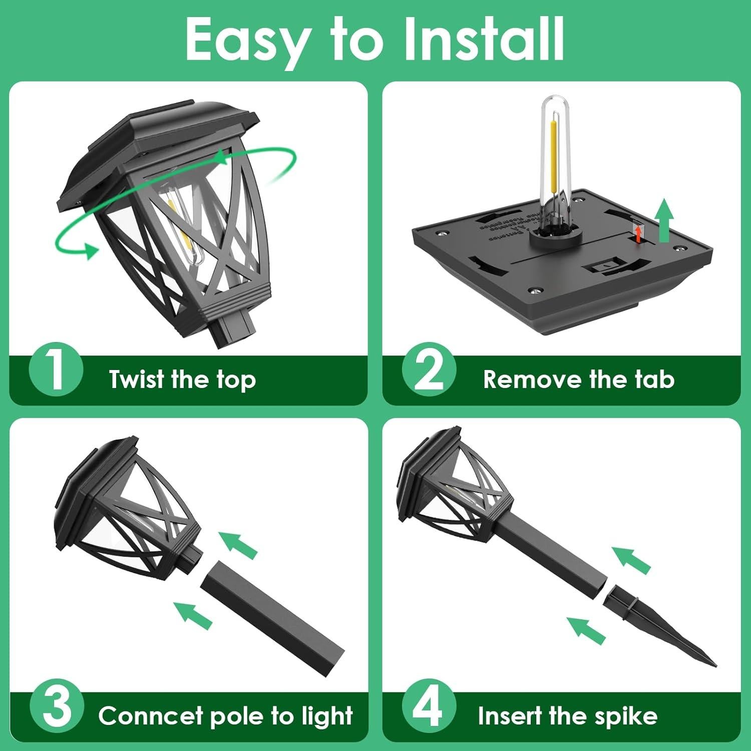 Luces Solares Derynome para Exteriores - Paquete de 10 Unidades