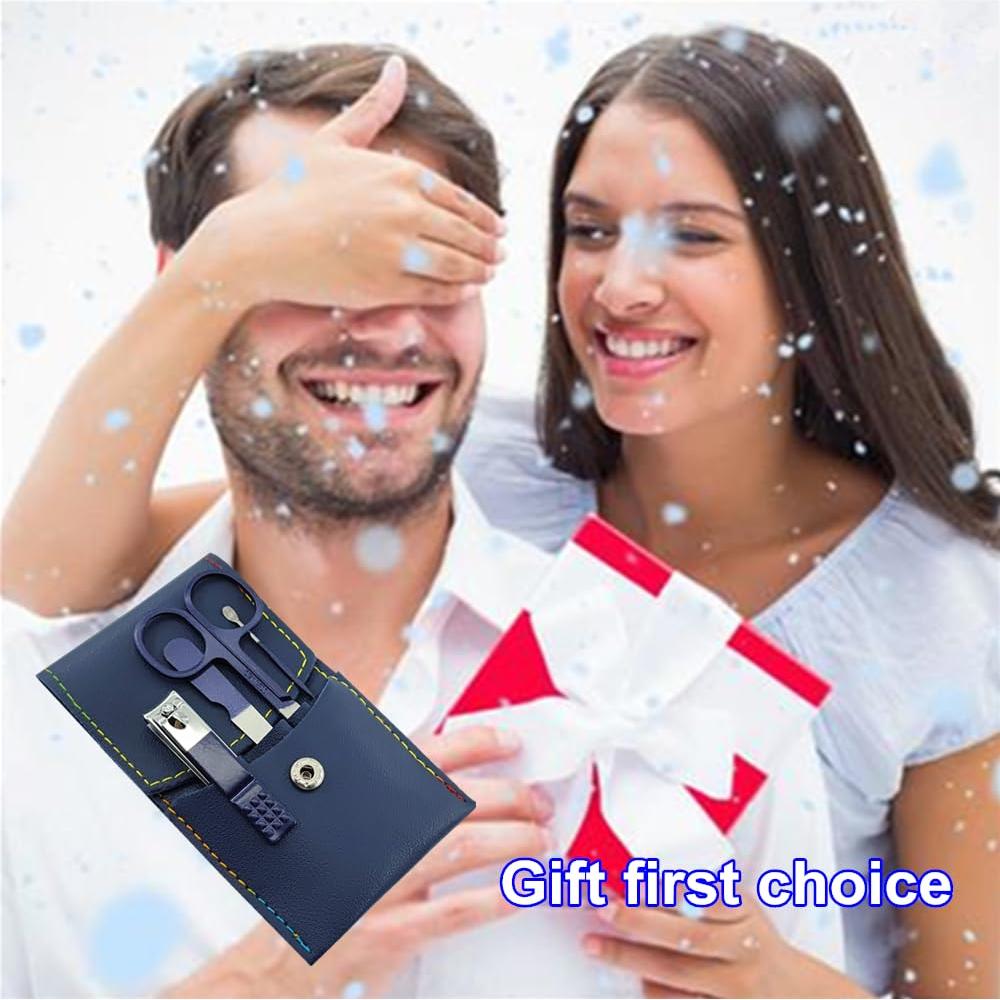 Juego de Manicura 4 Piezas SHICEN Acero Inoxidable Azul