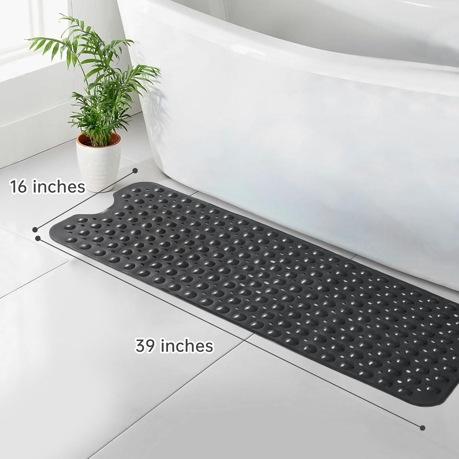 Alfombrilla de Baño Antideslizante TreeBud 99x41cm Negra