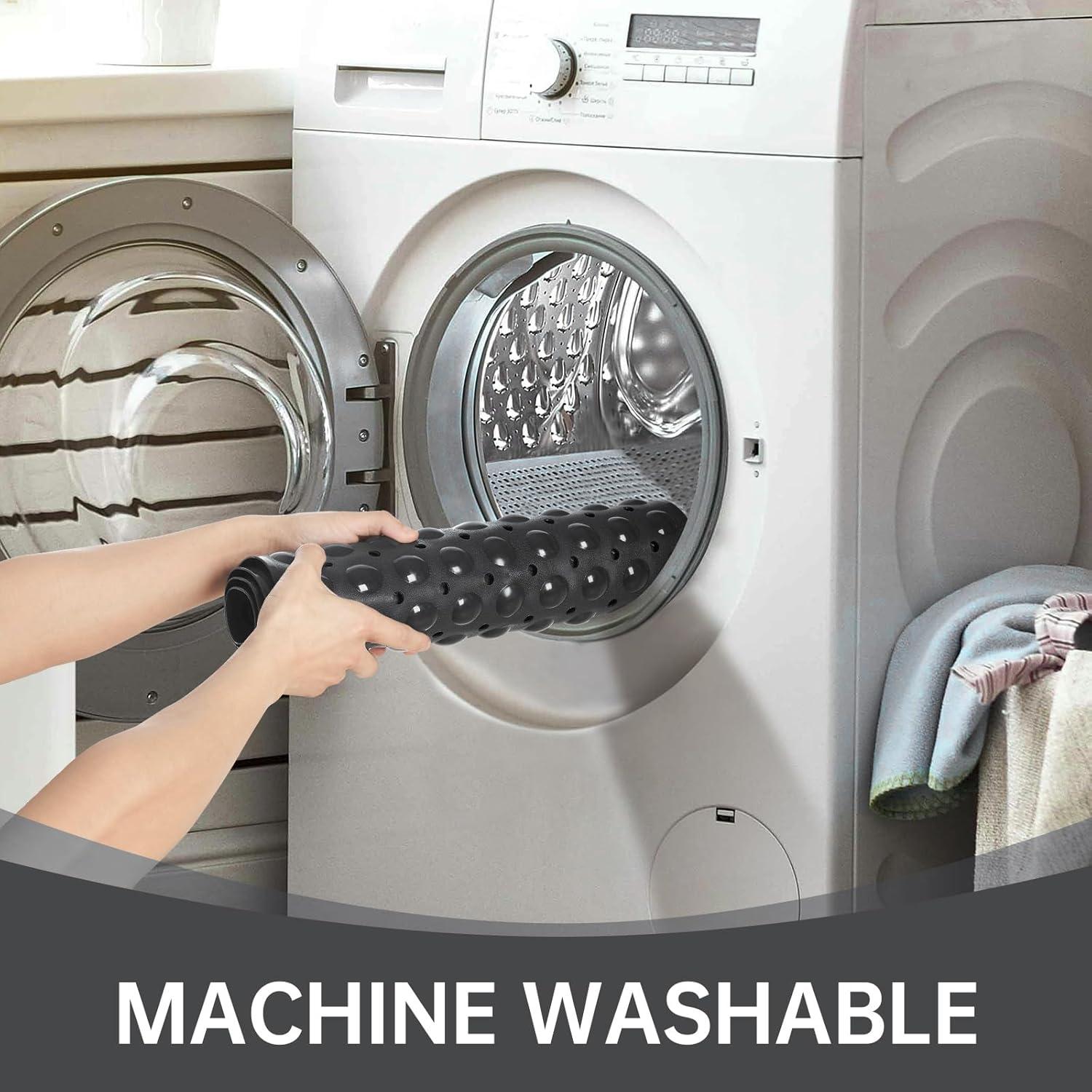 Alfombrilla de Baño Antideslizante TreeBud 99x41cm Negra