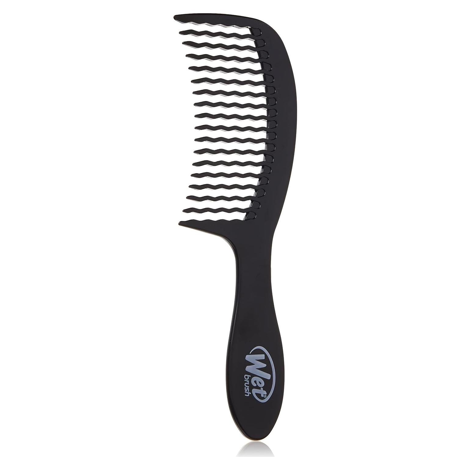 Peine Desenredante Wet Brush Negro - Dientes Anchos 10.5cm