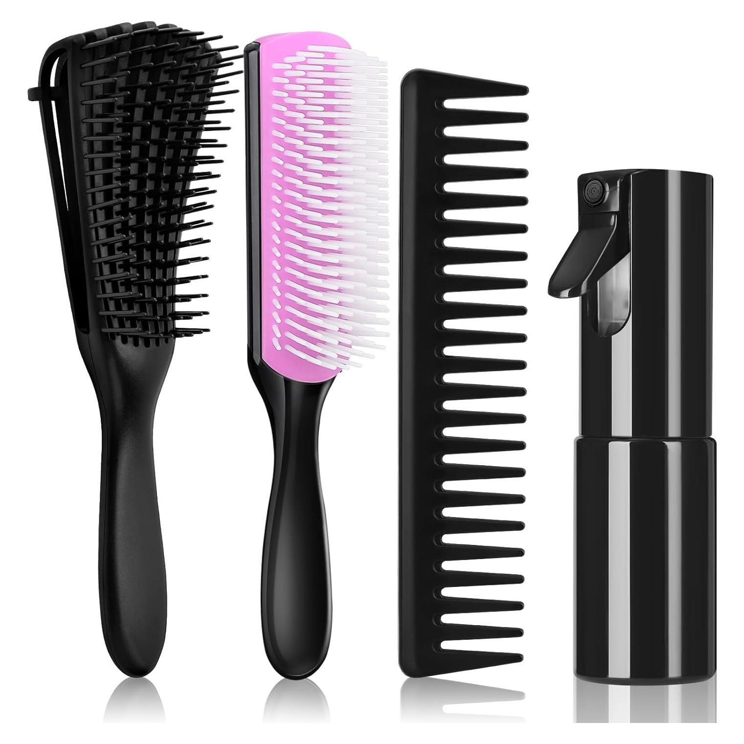 Conjunto de Cepillos Desenredantes Hommtina 3 PCS con Spray