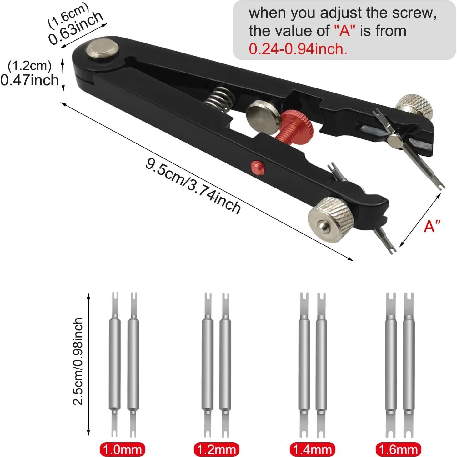 Juego de Herramientas de Pinzas para Reloj MFBJXC - 10 Pines
