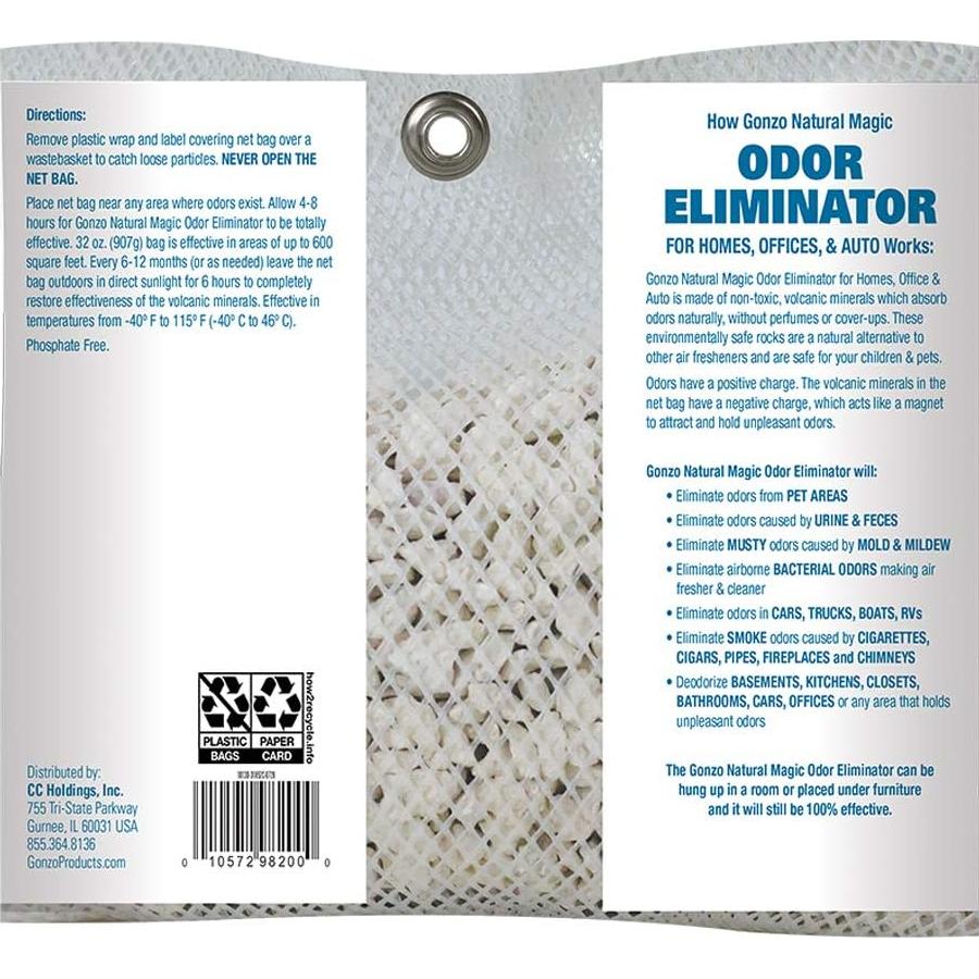 Eliminador de Olores Gonzo Natural Magic 907g - Sin Fragancia