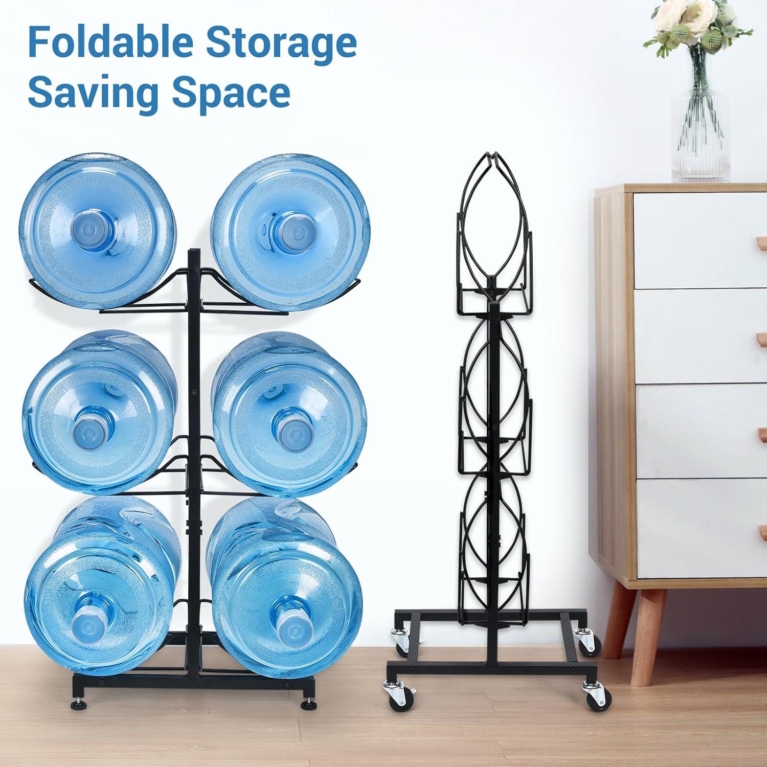 Soporte Plegable para Jarras de Agua CAROD 5 Galones con Ruedas