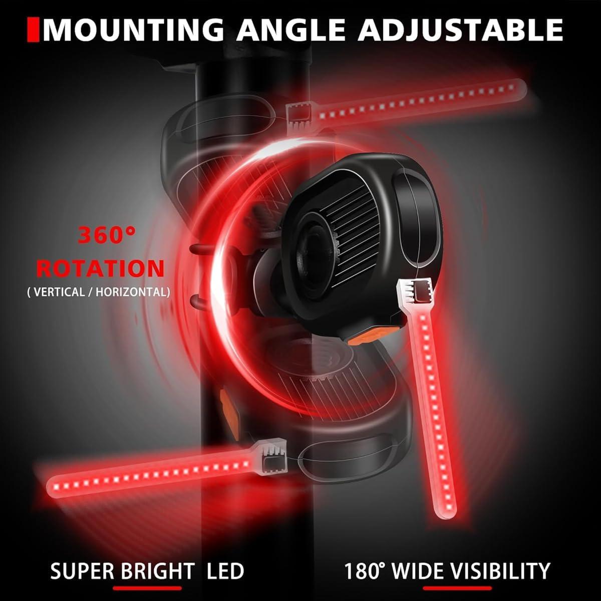 Luz Trasera LED CTHDZSW para Bicicleta, Recargable USB, Impermeable