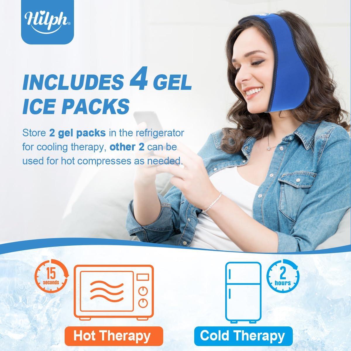Paquete de Hielo para Mandíbula Hilph con 4 Gel Reutilizables
