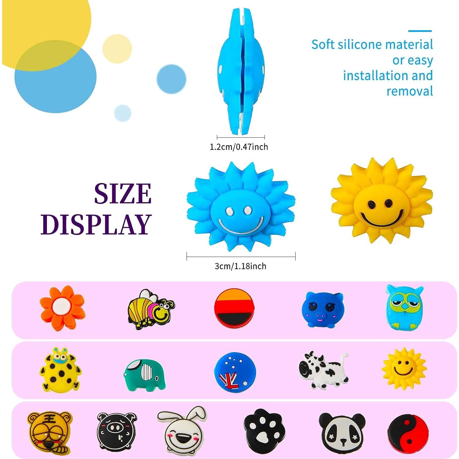 Amortiguadores de Vibración para Raquetas de Tenis Chalyna - 25 Piezas de Silicona