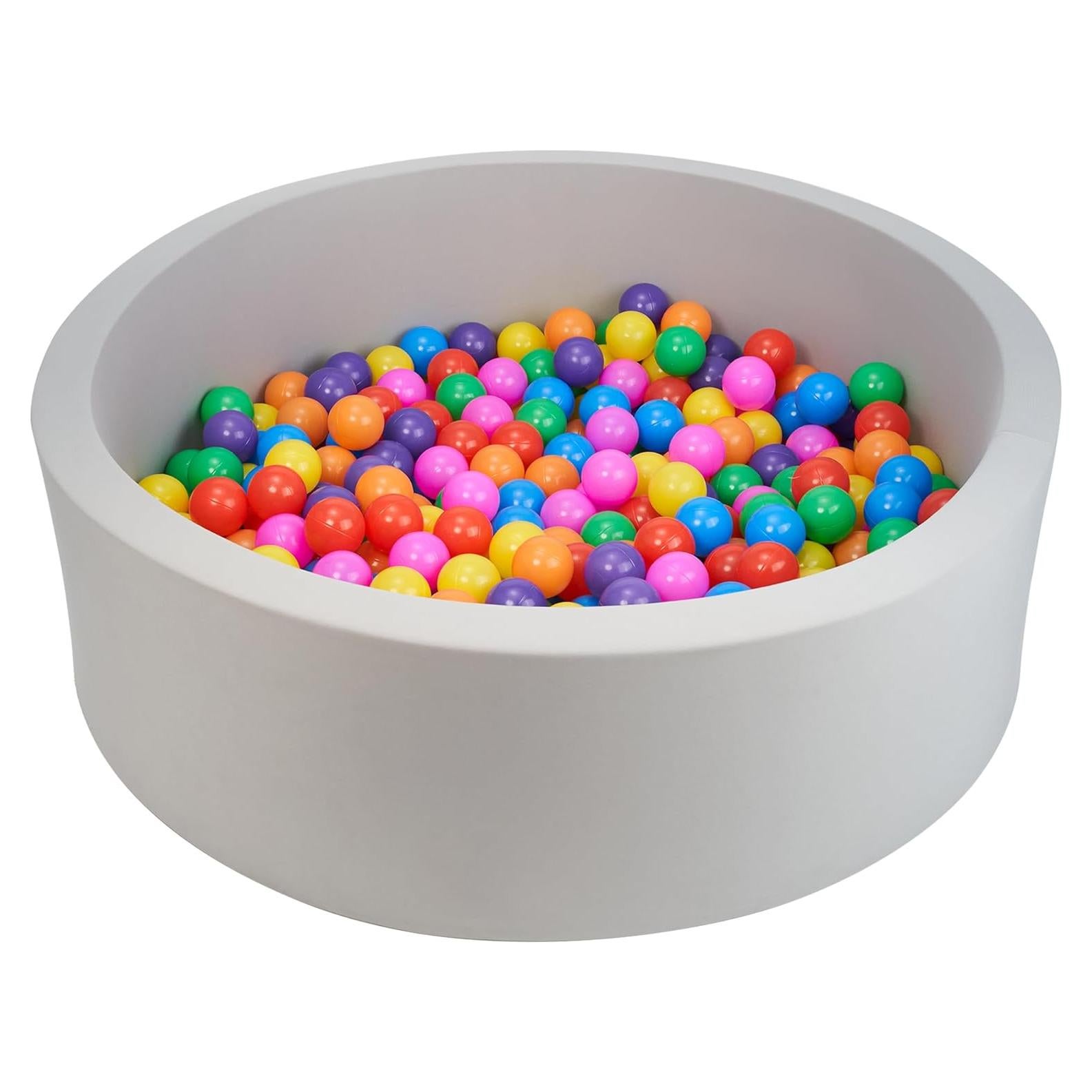 Piscina de Pelotas para Niños Miereirl 120cm Gris - Sin Pelotas