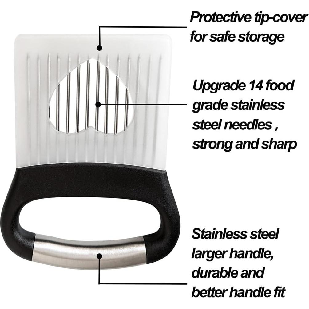 Soporte Grande para Cebollas VIEASST de Acero Inoxidable Negro