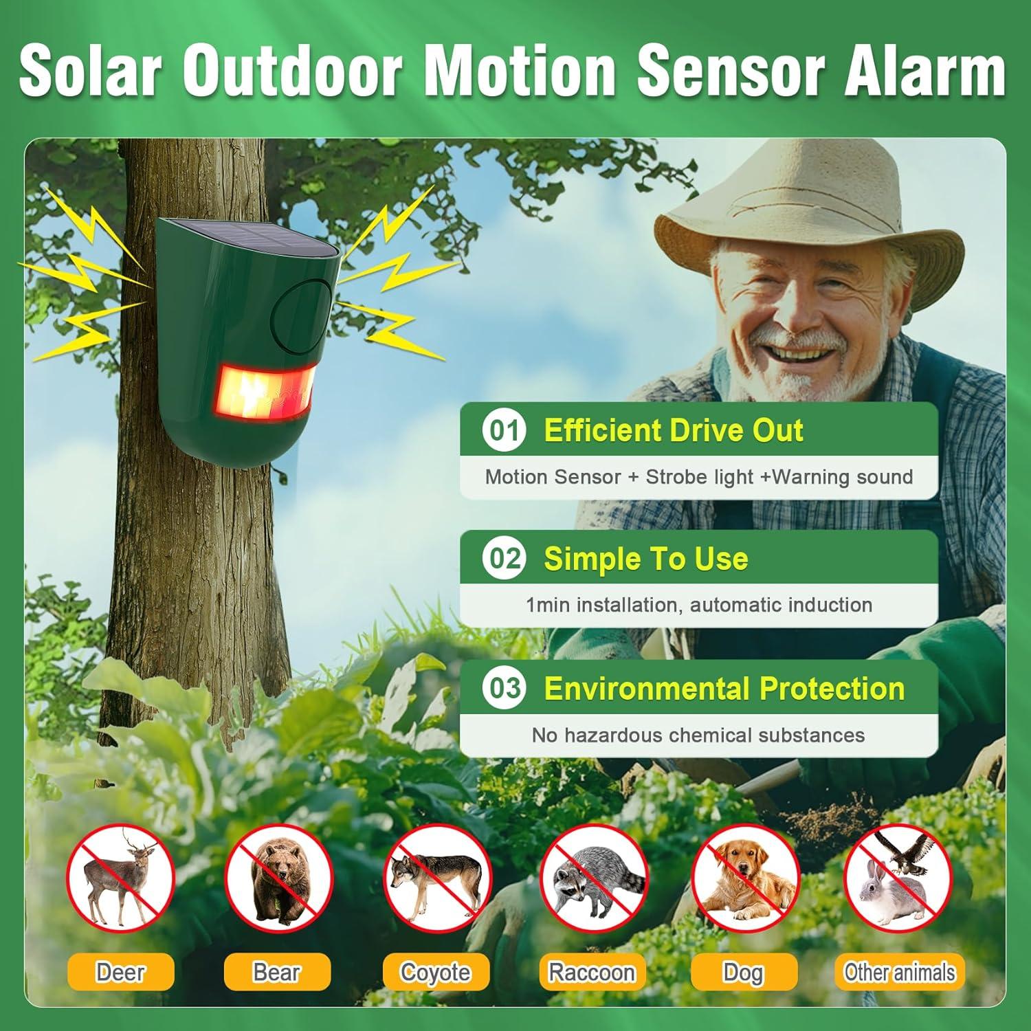 Alarma de Movimiento Solar ChunHee 129dB IP65 2PC