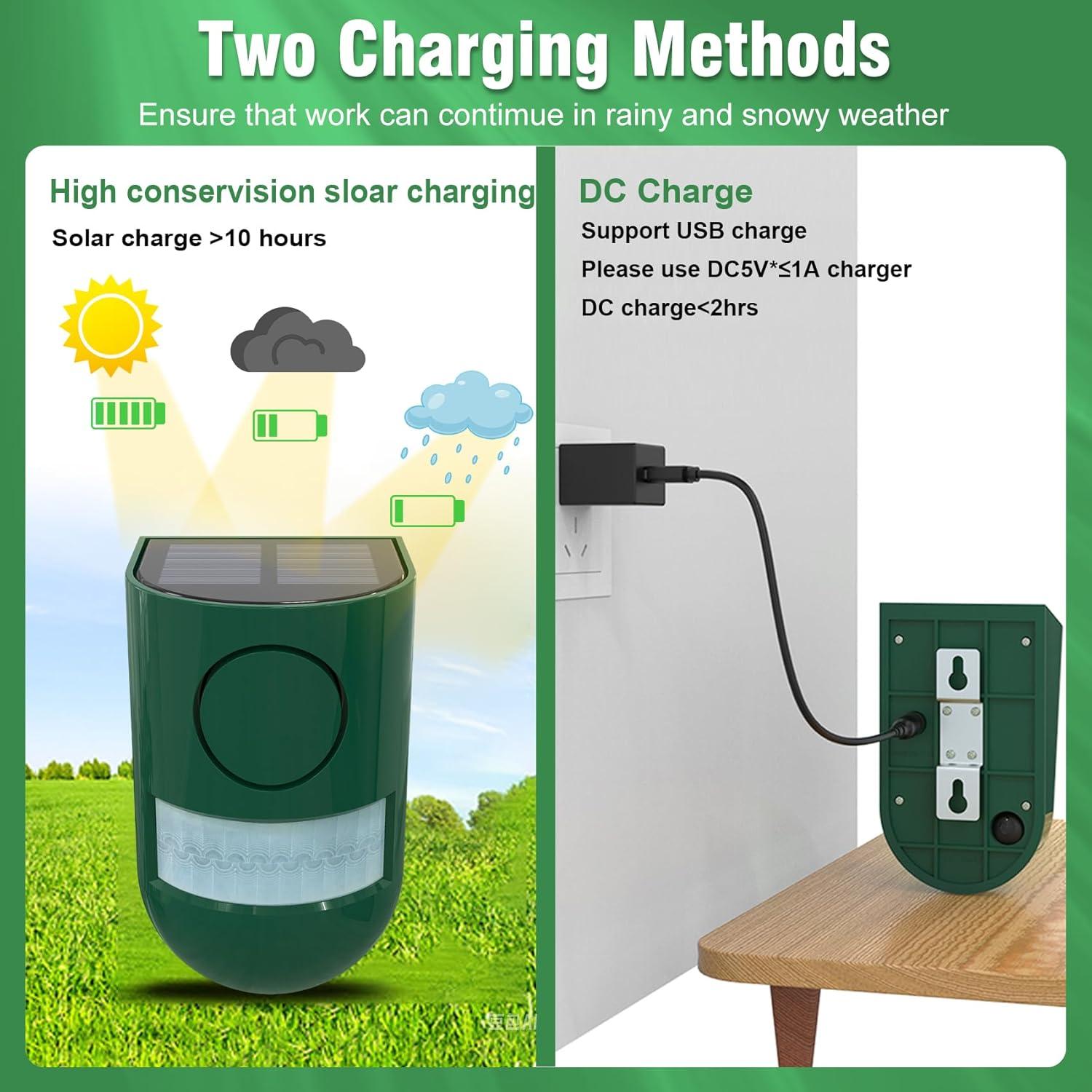 Alarma de Movimiento Solar ChunHee 129dB IP65 2PC