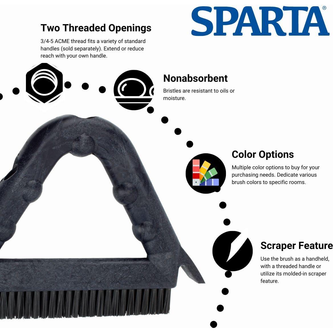 Cepillo de Azulejos y Grout Sparta, 22.86 cm, Negro