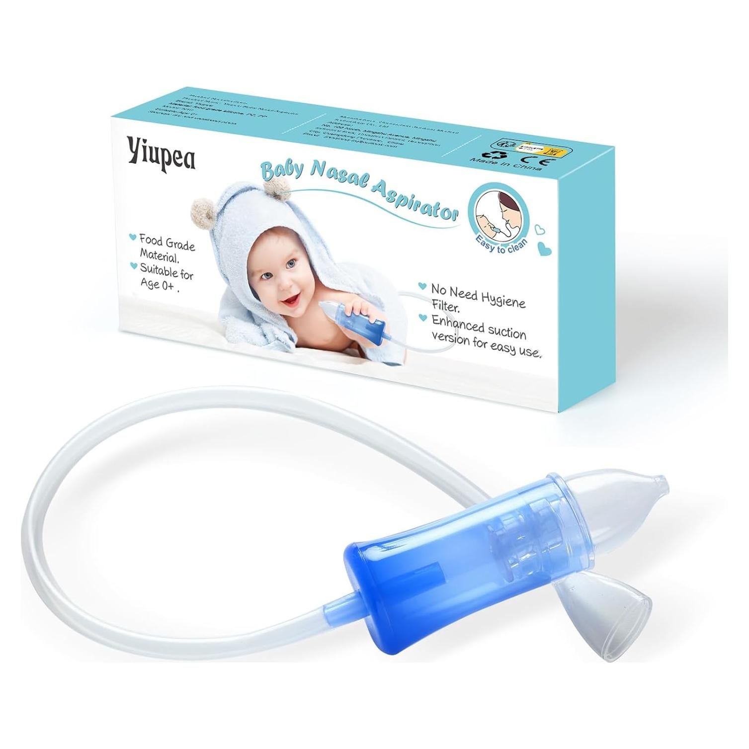 Aspirador Nasal Yiupea Reutilizable con Estuche y Cepillo