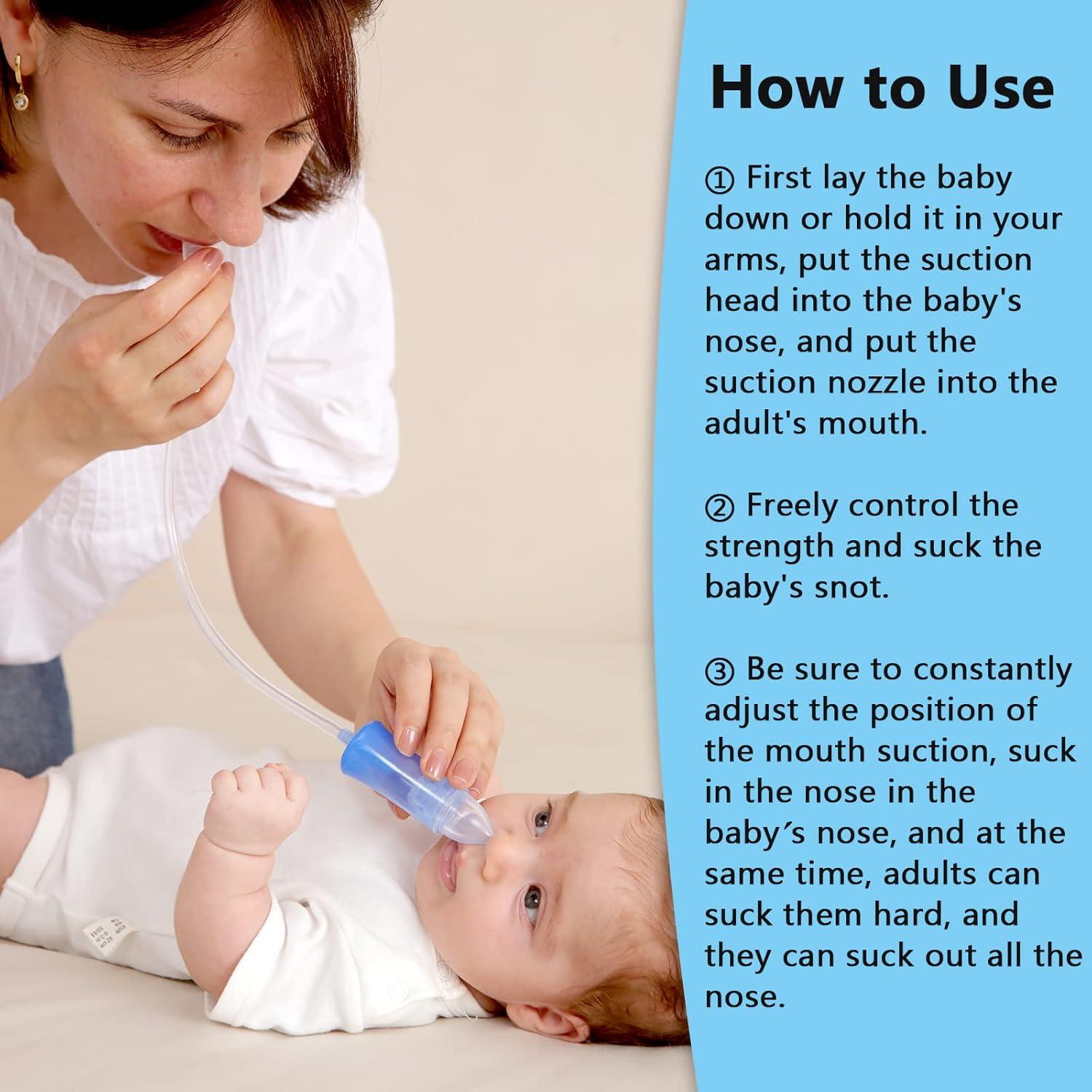 Aspirador Nasal Yiupea Reutilizable con Estuche y Cepillo