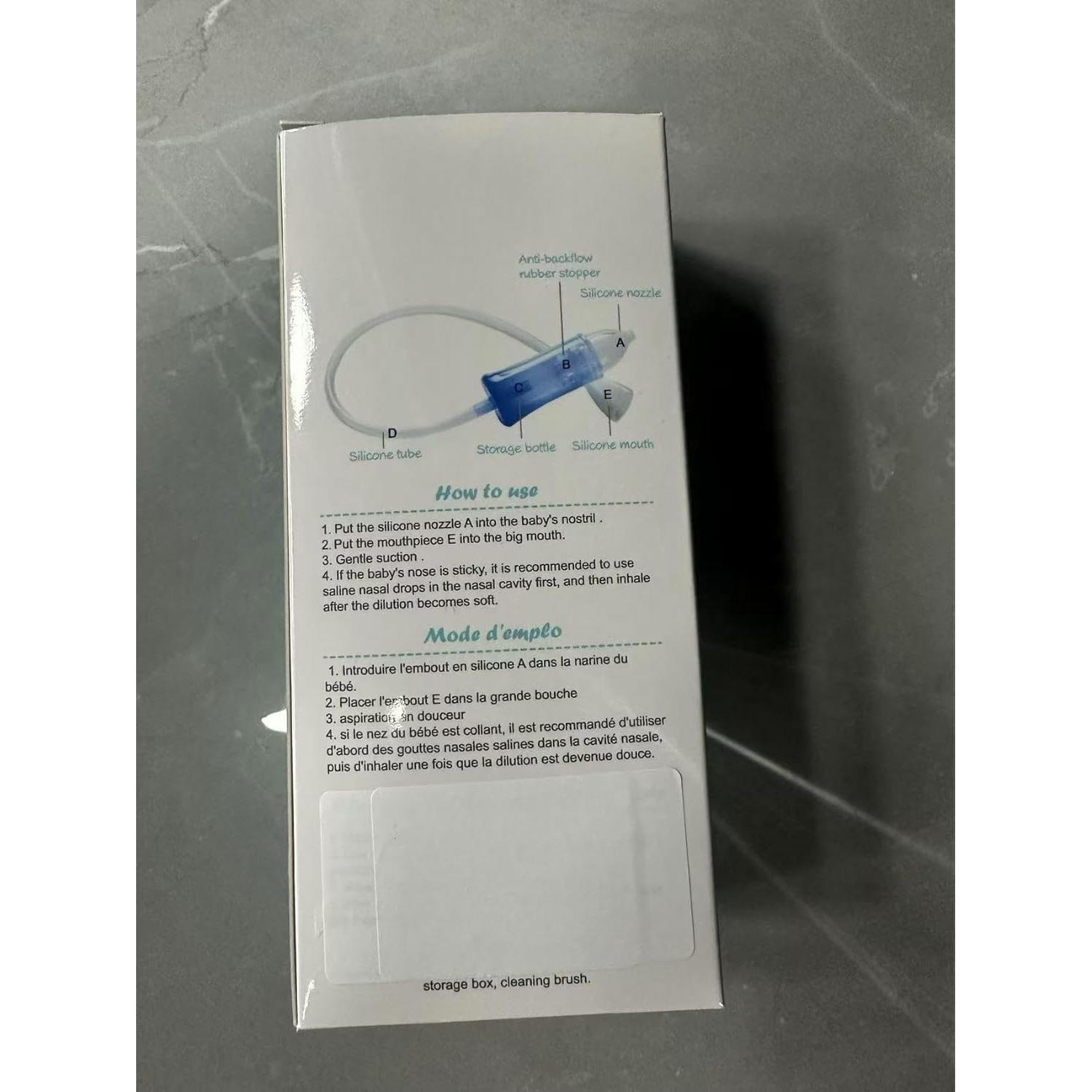 Aspirador Nasal Yiupea Reutilizable con Estuche y Cepillo